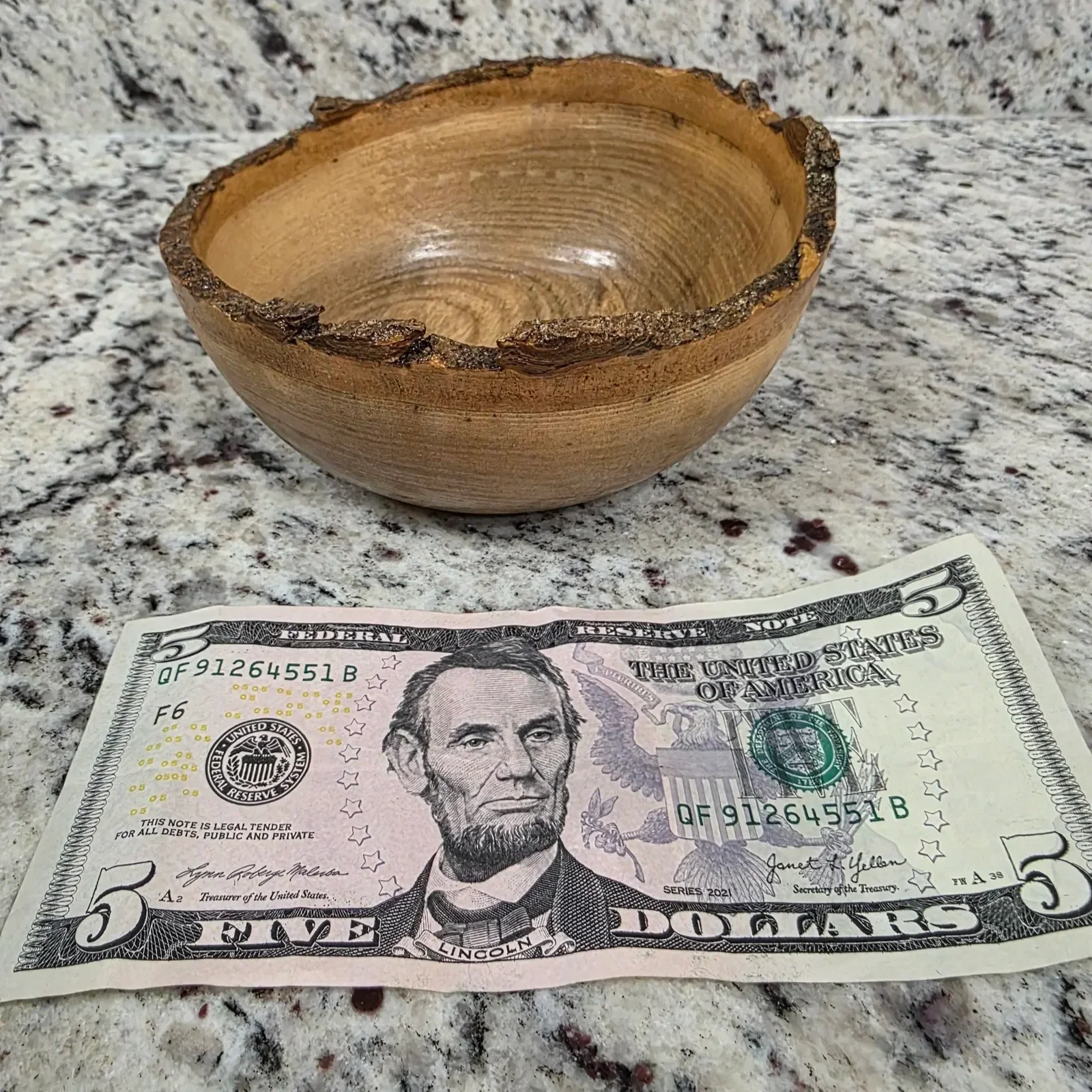 Hackberry Live Edge Bowl
