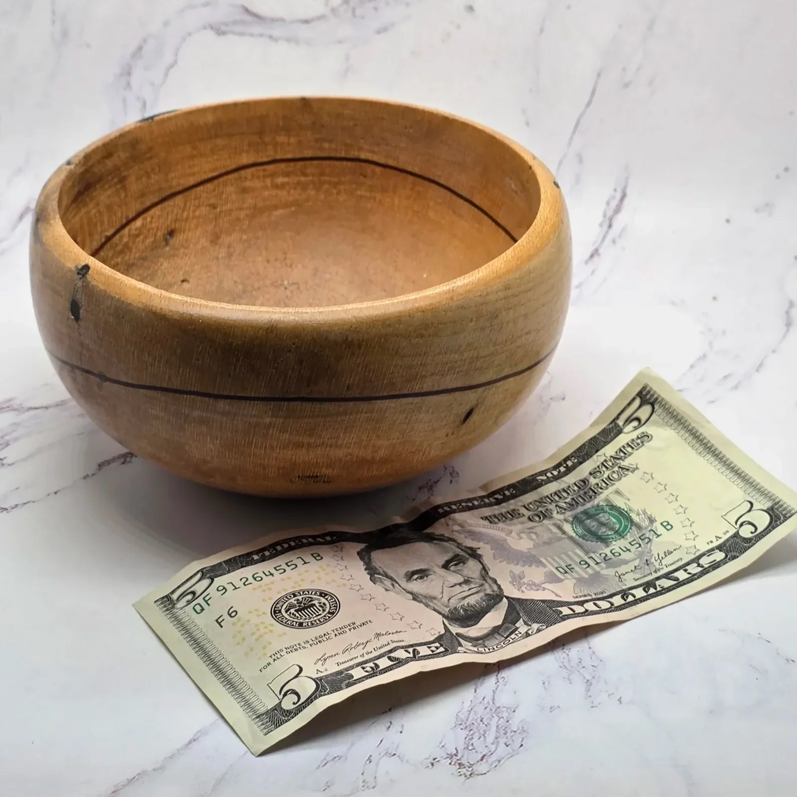 Tip Resistant Calabash Wave Bowl