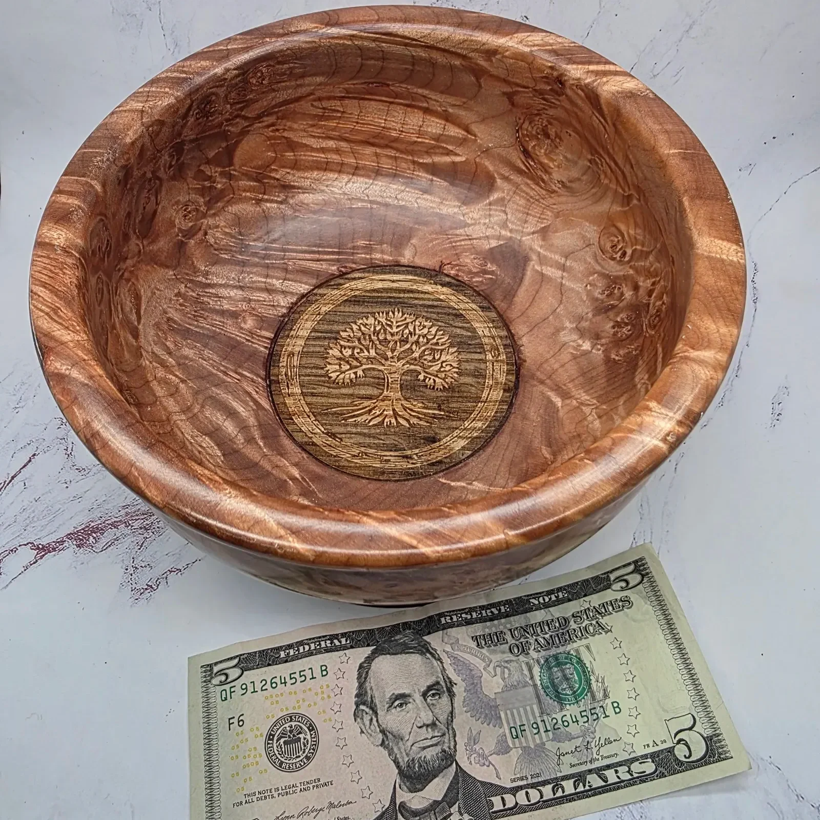 Maple Burl Tree Of Life Bowl