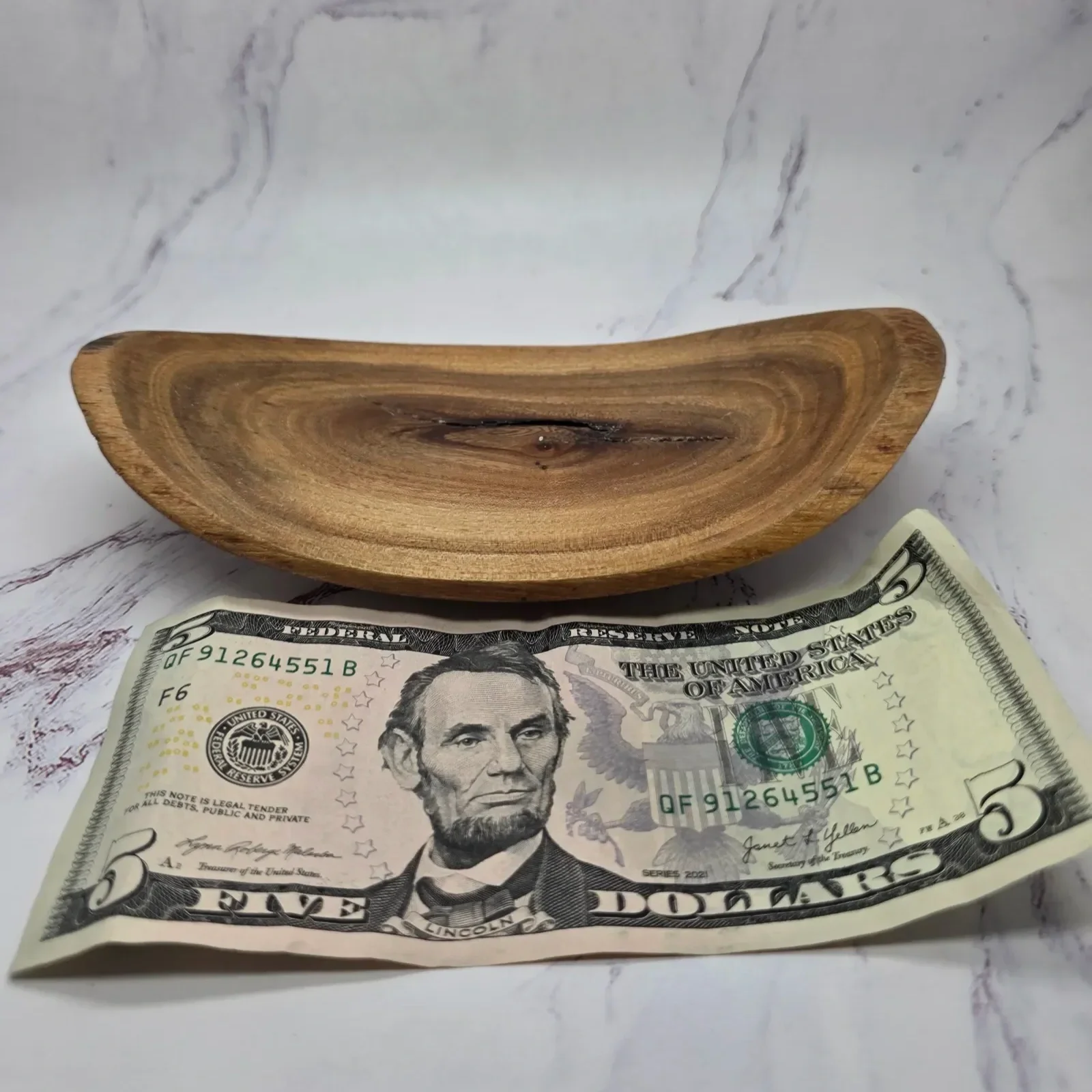 Oblong Hackberry Natural Edge Bowl