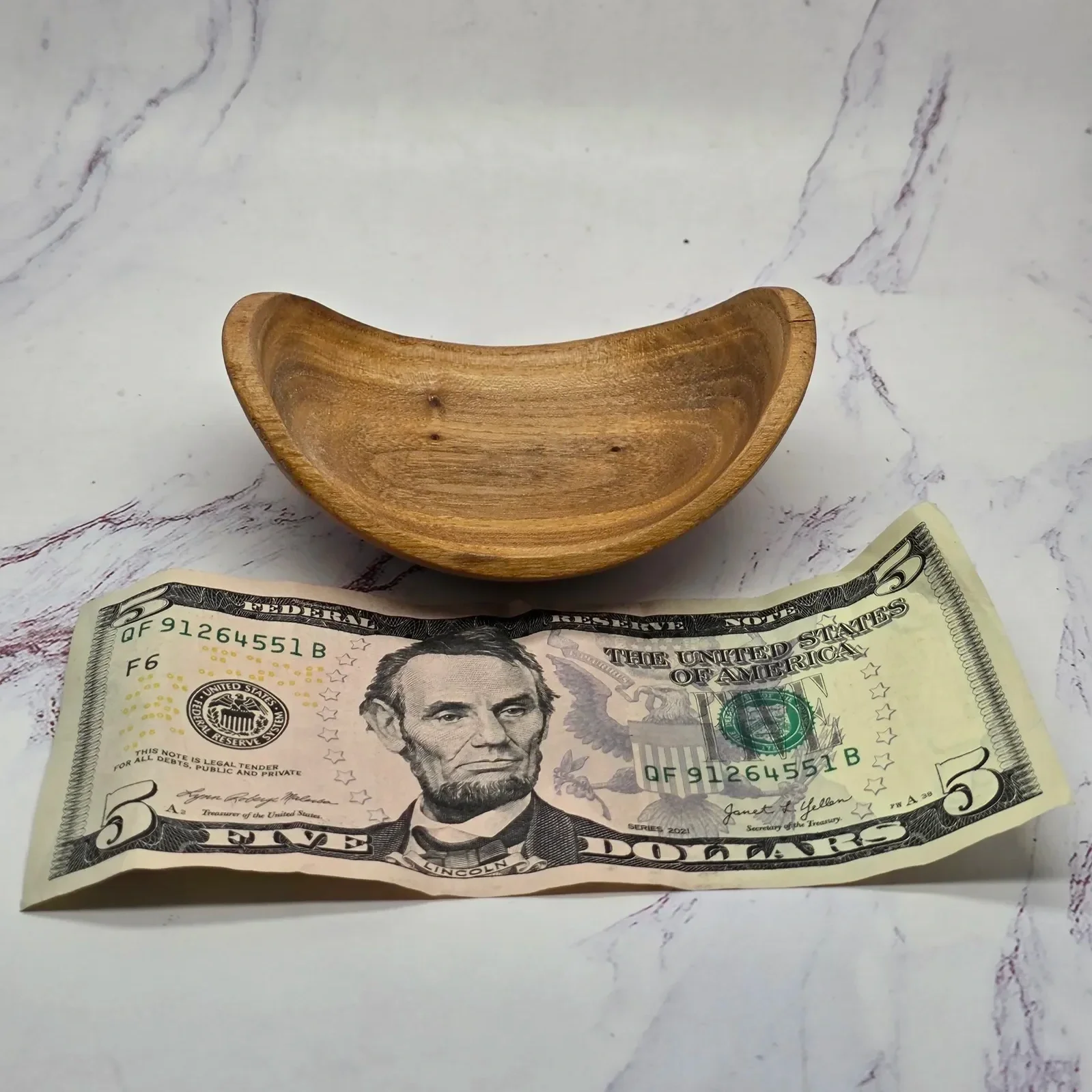 Mini Oblong Hackberry Natural Edge Bowl