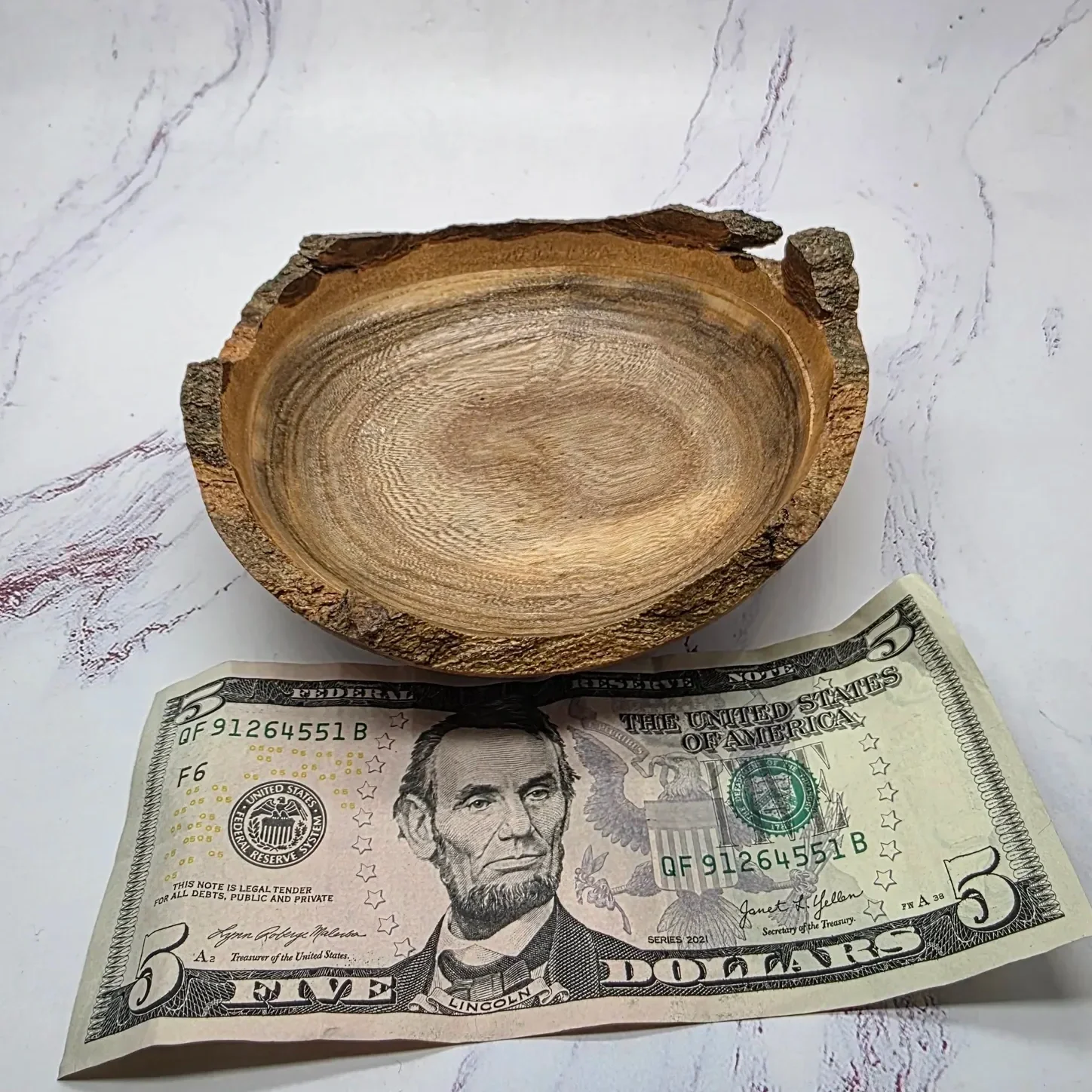 Live Edge Hackberry Bowl