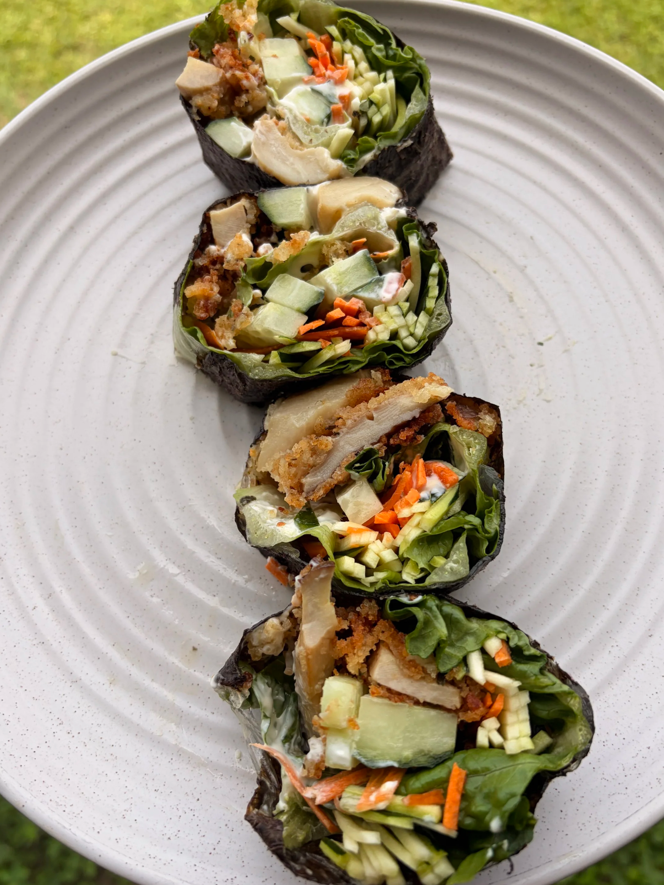 Crunchy King Oyster Veggie Rolls