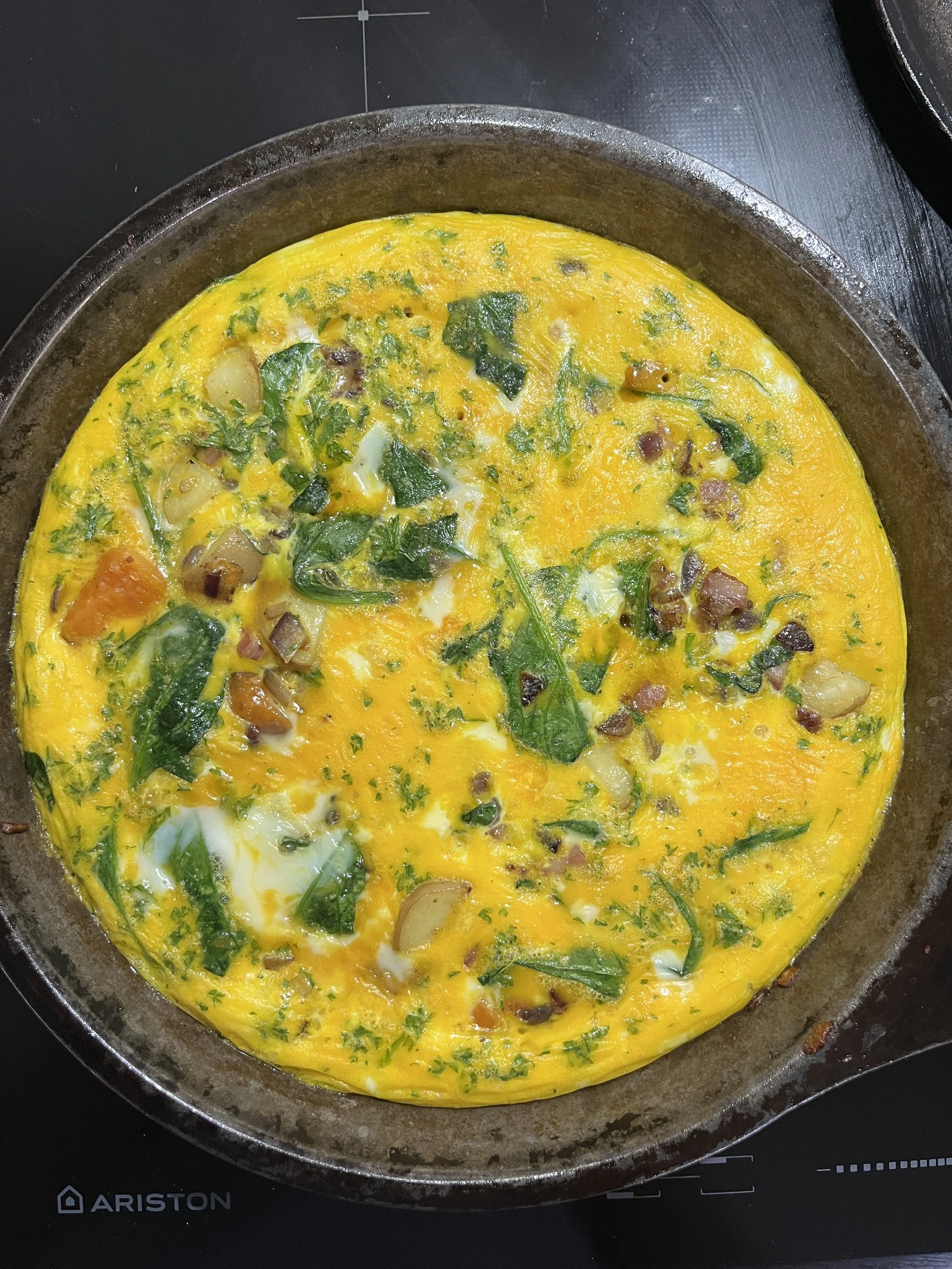 Roast Veggie &amp; King Oyster Omelette
