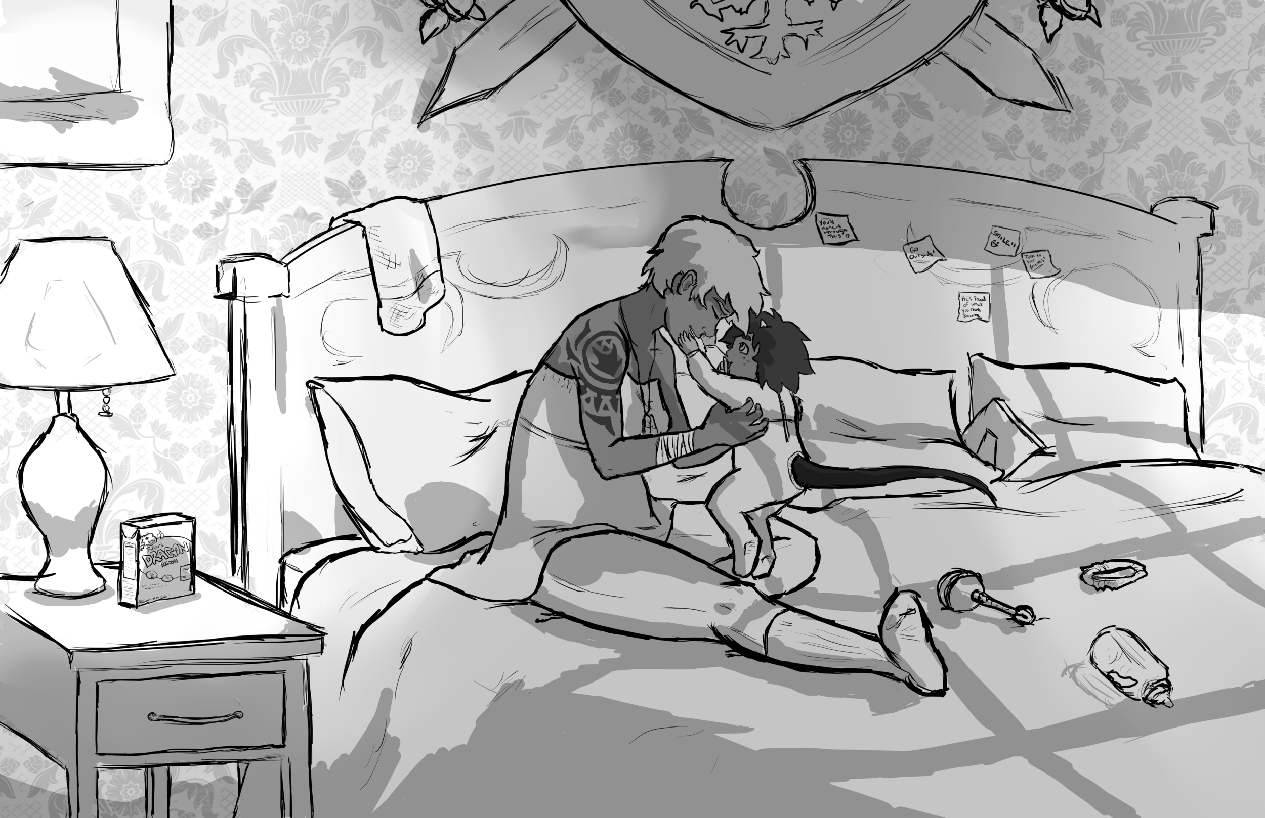  (2/3) After Her son is Born, she starts to smile a bit. His company seemed to make her slowly lighten up. 