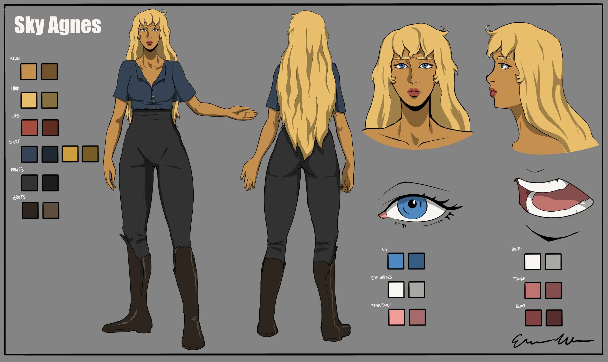  My OC Character Sheet in Castlevania Style. 