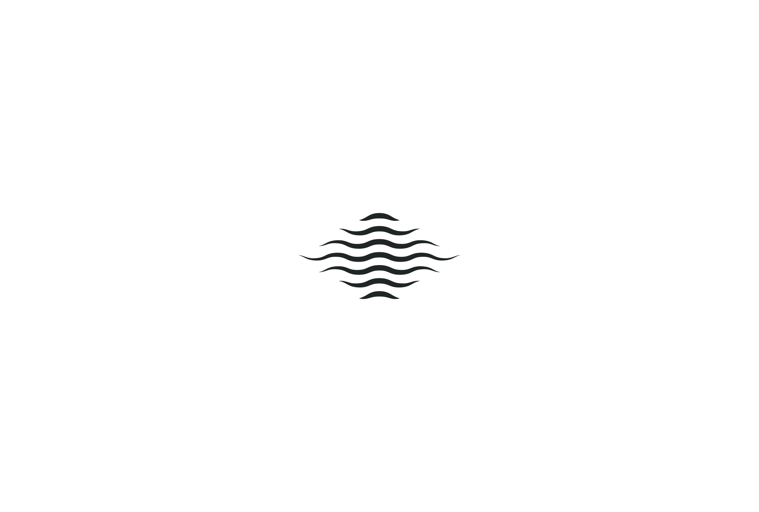Geometric Waves Minimalist Logo