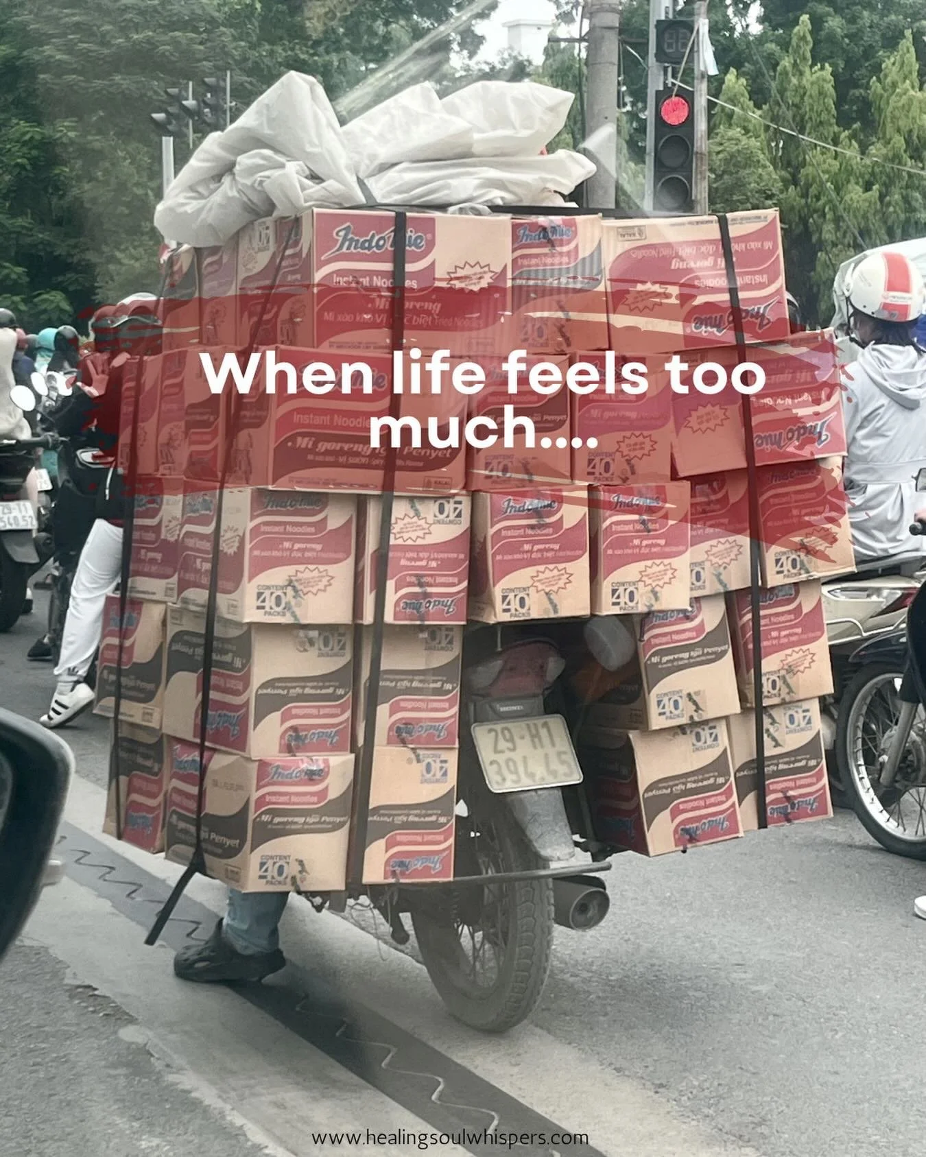 💫 I&rsquo;ve just returned from a holiday, and couldn&rsquo;t help but notice how the locals in Vietnam are experts at getting so many items on their motorbikes! How good are they at balancing so much on their plates (or bikes)?!

I love the visual,