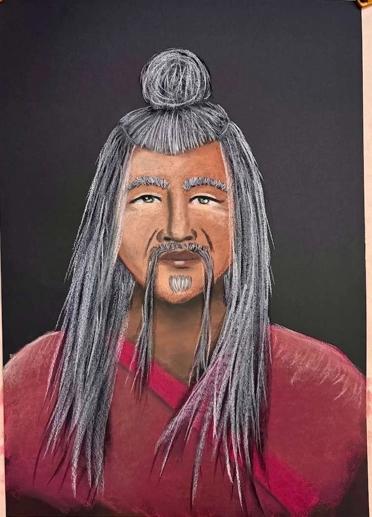 Spirit Guide art in pastel Sanctuary Lakes