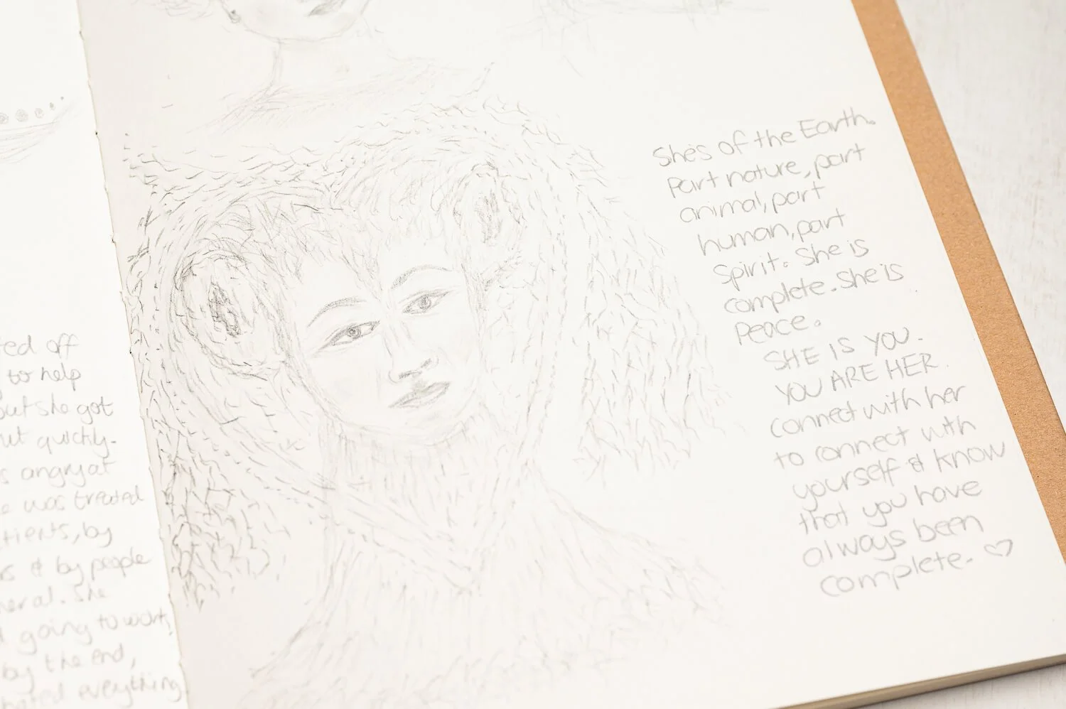 Spirit Guided pencil drawing Melbourne
