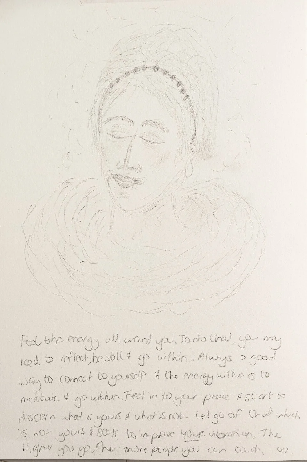 Spirit Guided pencil drawing Melbourne