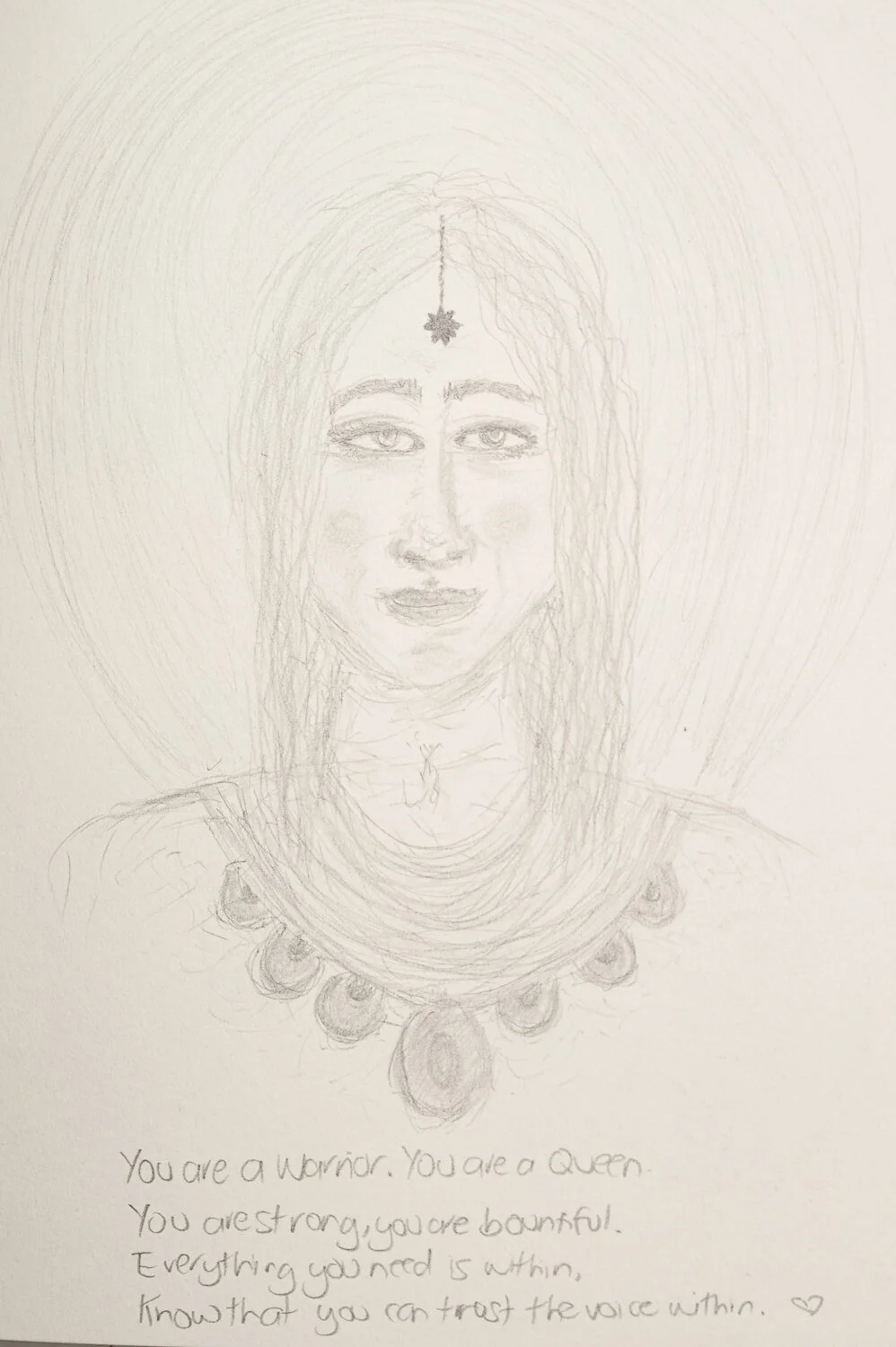Spirit Guided pencil drawing Melbourne