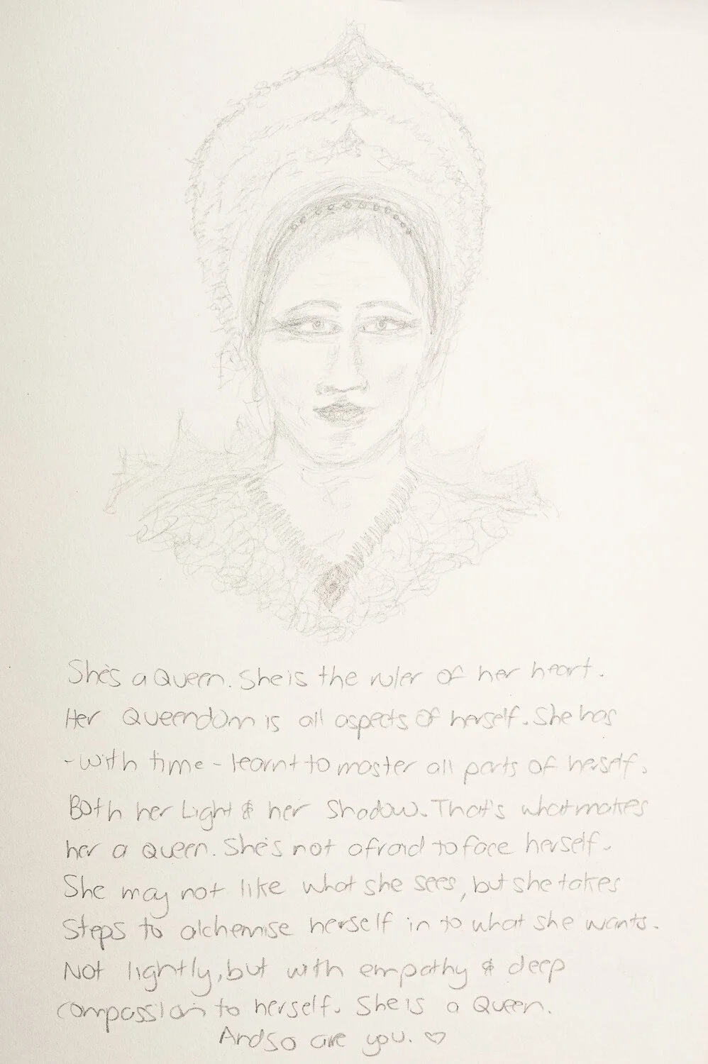 Spirit Guided pencil drawing Melbourne