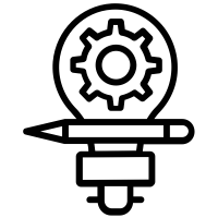Black and white logo featuring a gear and a wrench crossed behind a shield with a check mark, symbolizing repair or technical service.