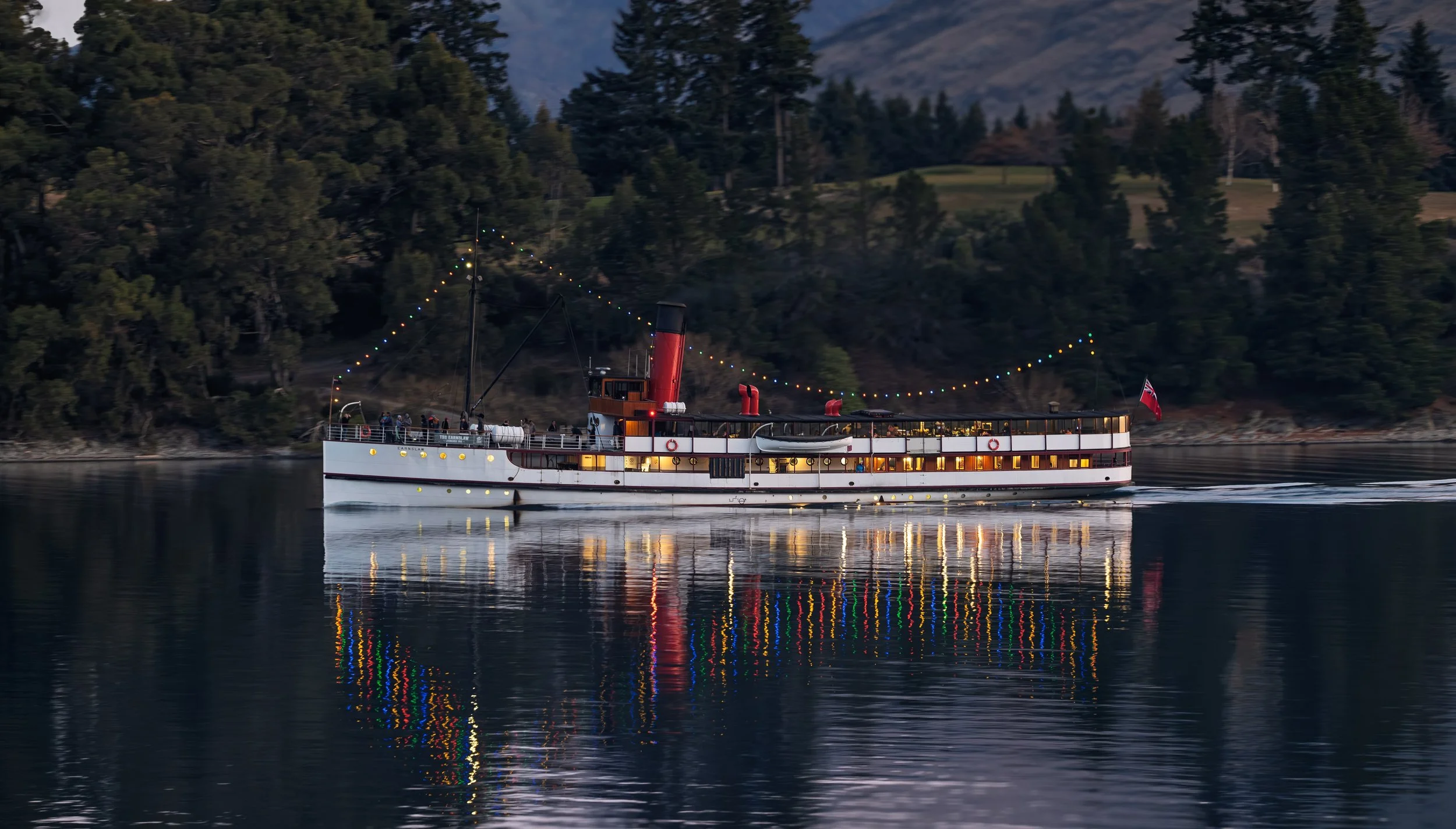 Queenstown, lake, whakatipu, earnslaw, steamboat, boat, landscape