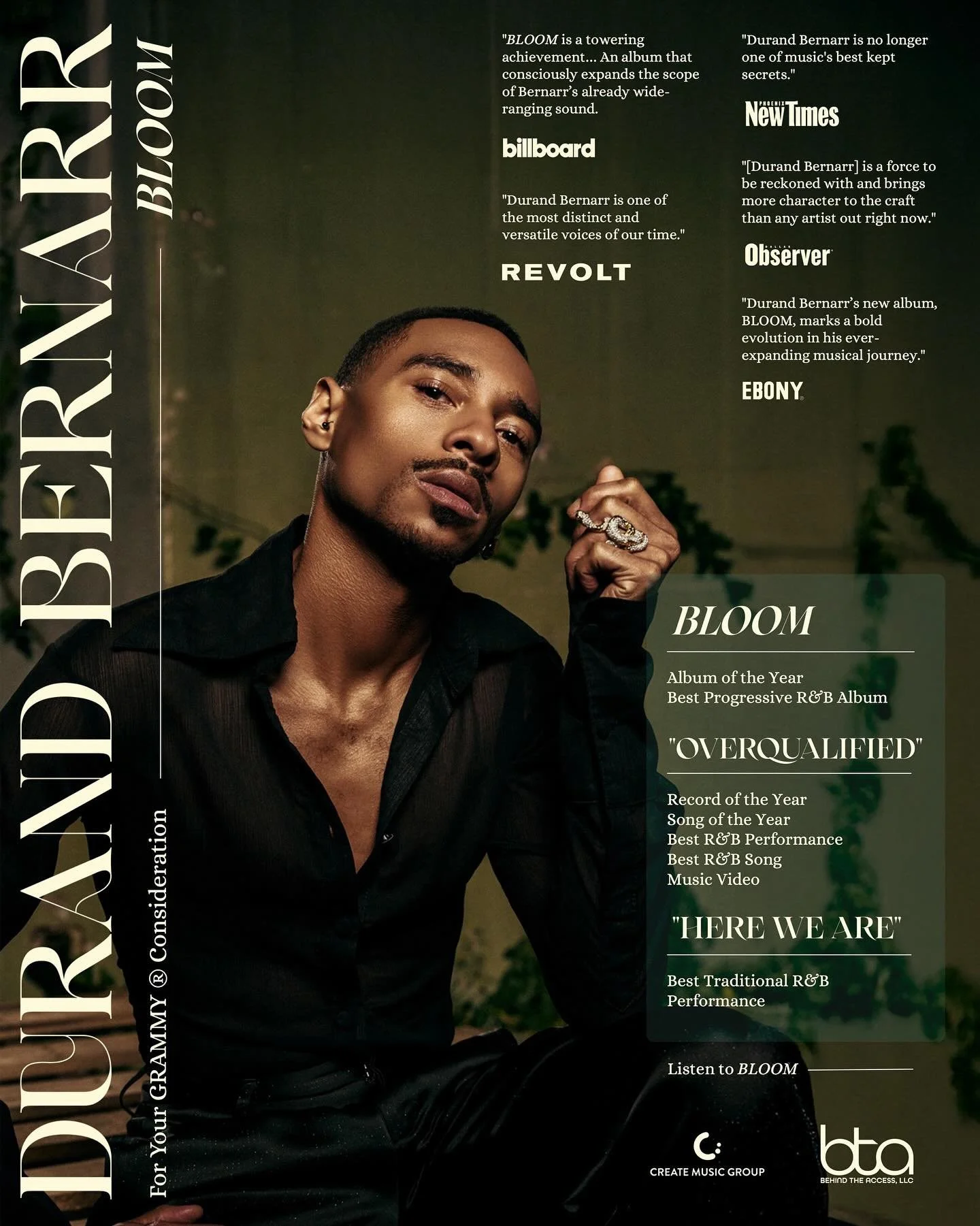 Durand Bernarr &amp; Estelle - For Your Grammy&reg;️ Consideration
