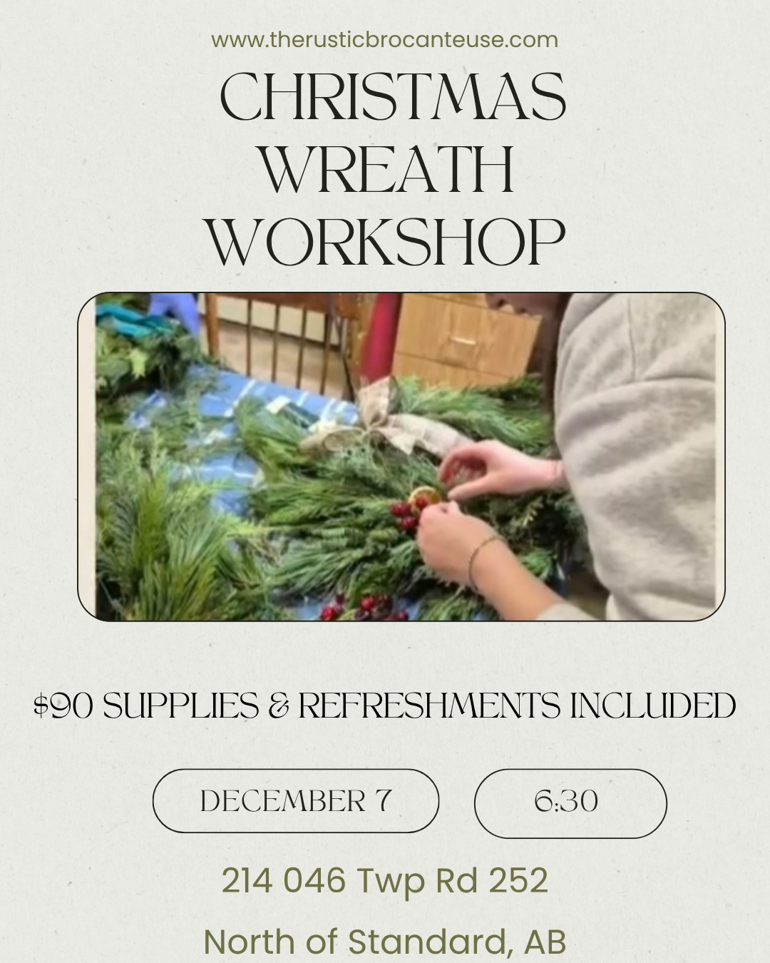 Christmas Wreath Workshop