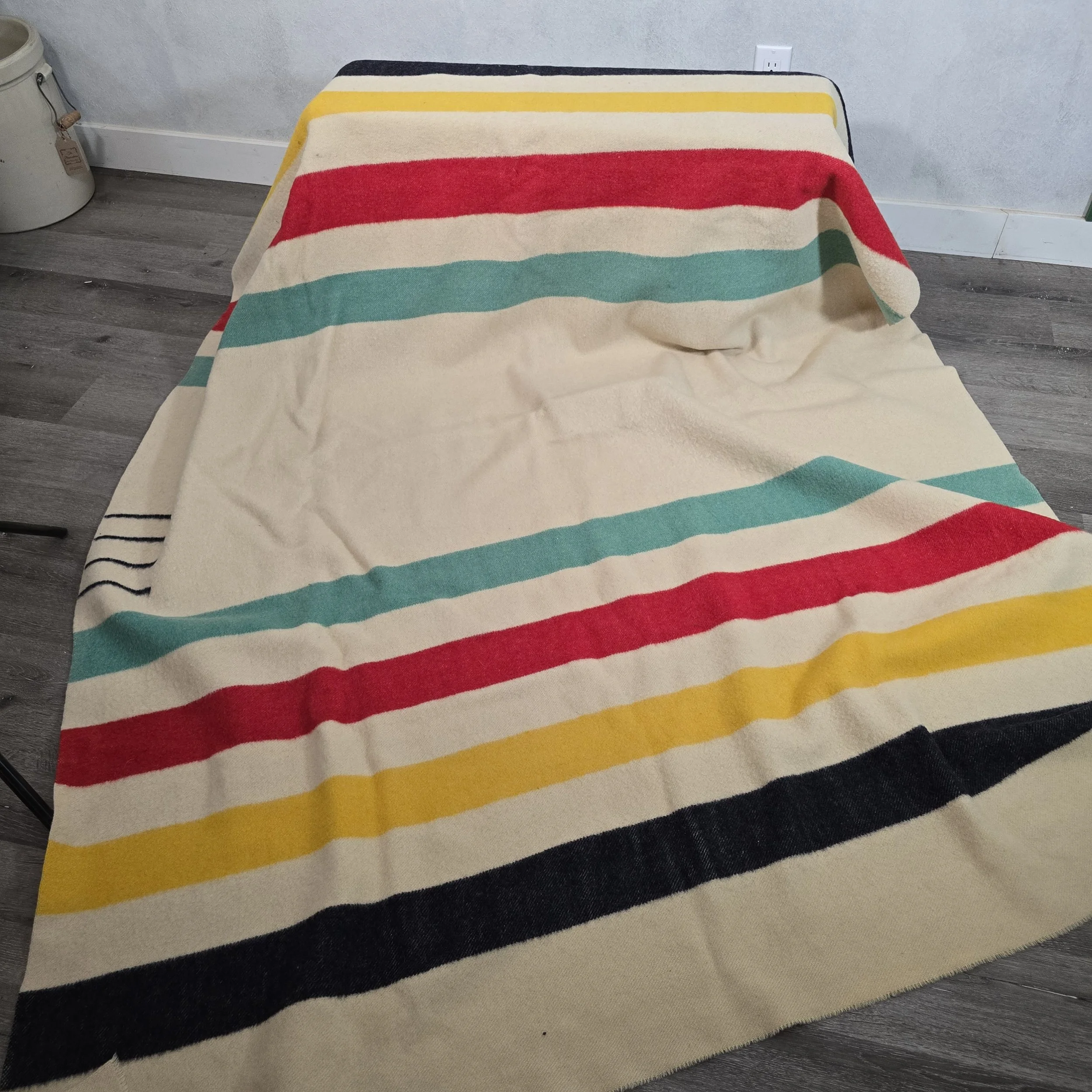 Vintage 4 point wook Hudson's Bay blanket.  