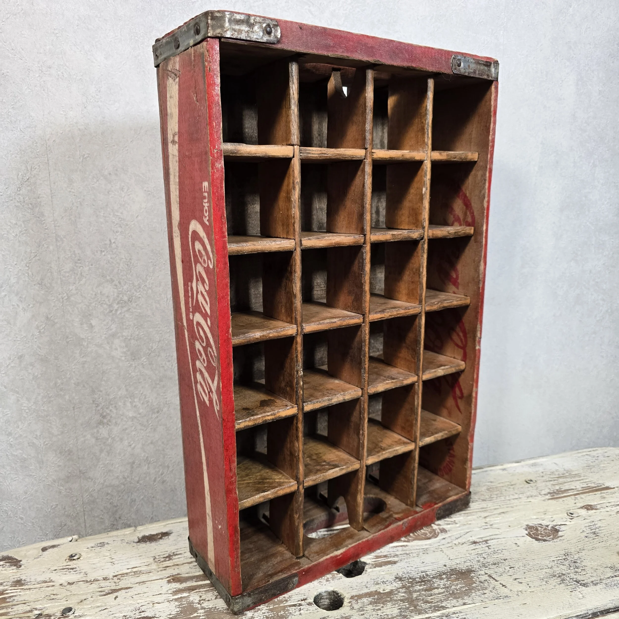 Vintage coca cola crate with beautiful graphics.  $85