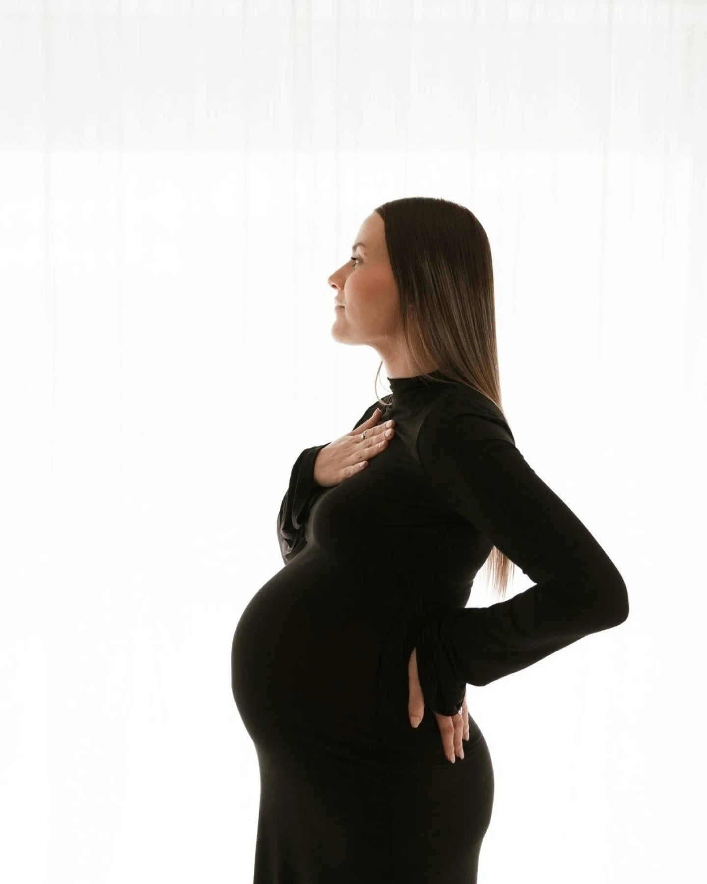 Leah came to me with a shoot in mind, which resulted in this simple yet stunning maternity shoot in the studio, with natural lighting.  Tahlia, her daughter was a wee gem to capture along with her beautiful Mum