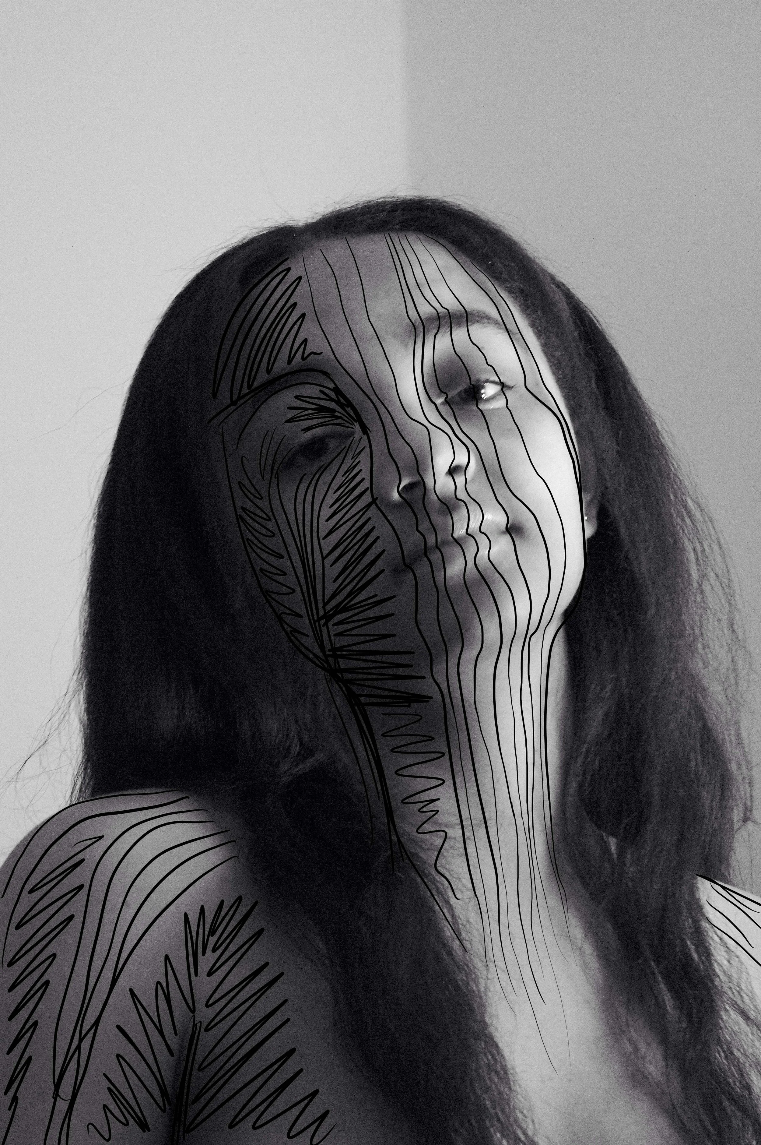 Illustration on photograph