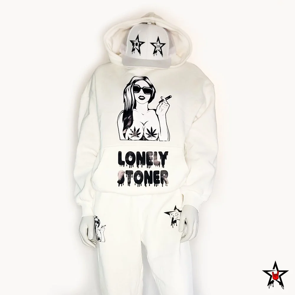 LONELY STONER B&W SWEATSUIT