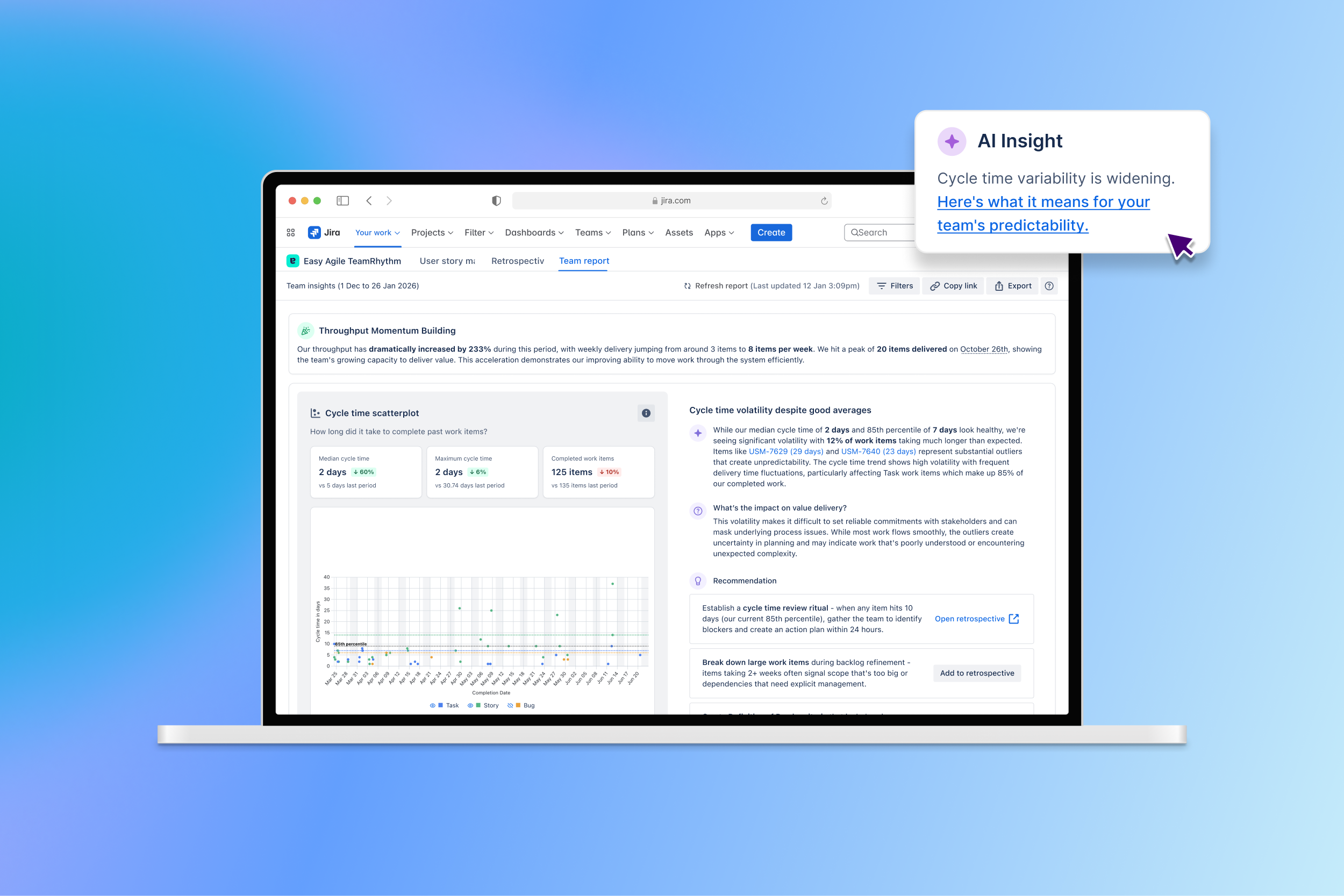 Team Insights: Turning metrics into meaningful, actionable insights