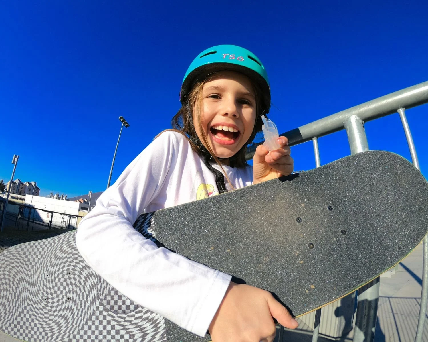 Kids sports mouthguard designed to protect teeth during activities, provided by Big Mouth Dental Chiang Mai.