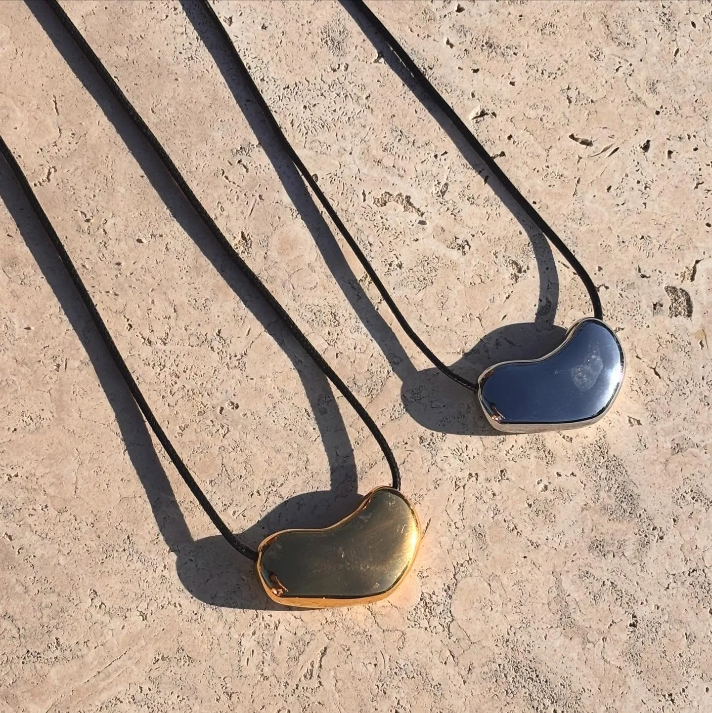 GIGI pendant now available &hearts;️ adjustable leather chain comes in 18k gold plated on stainless steel or stainless steel Xx Paarithelabel.com