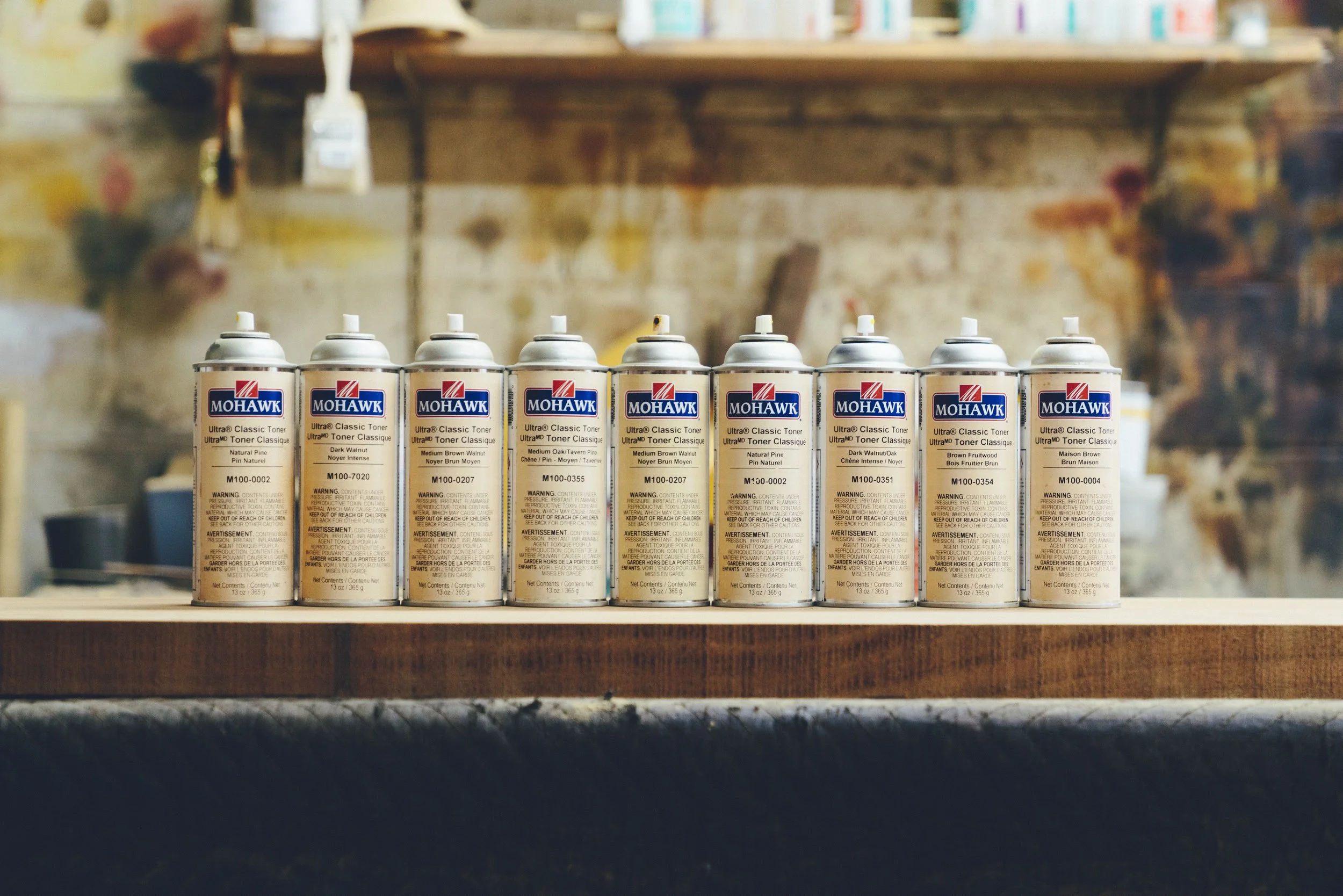 mohawk finishing, toner cans, touch up, inpainting, toning, restoration, repair