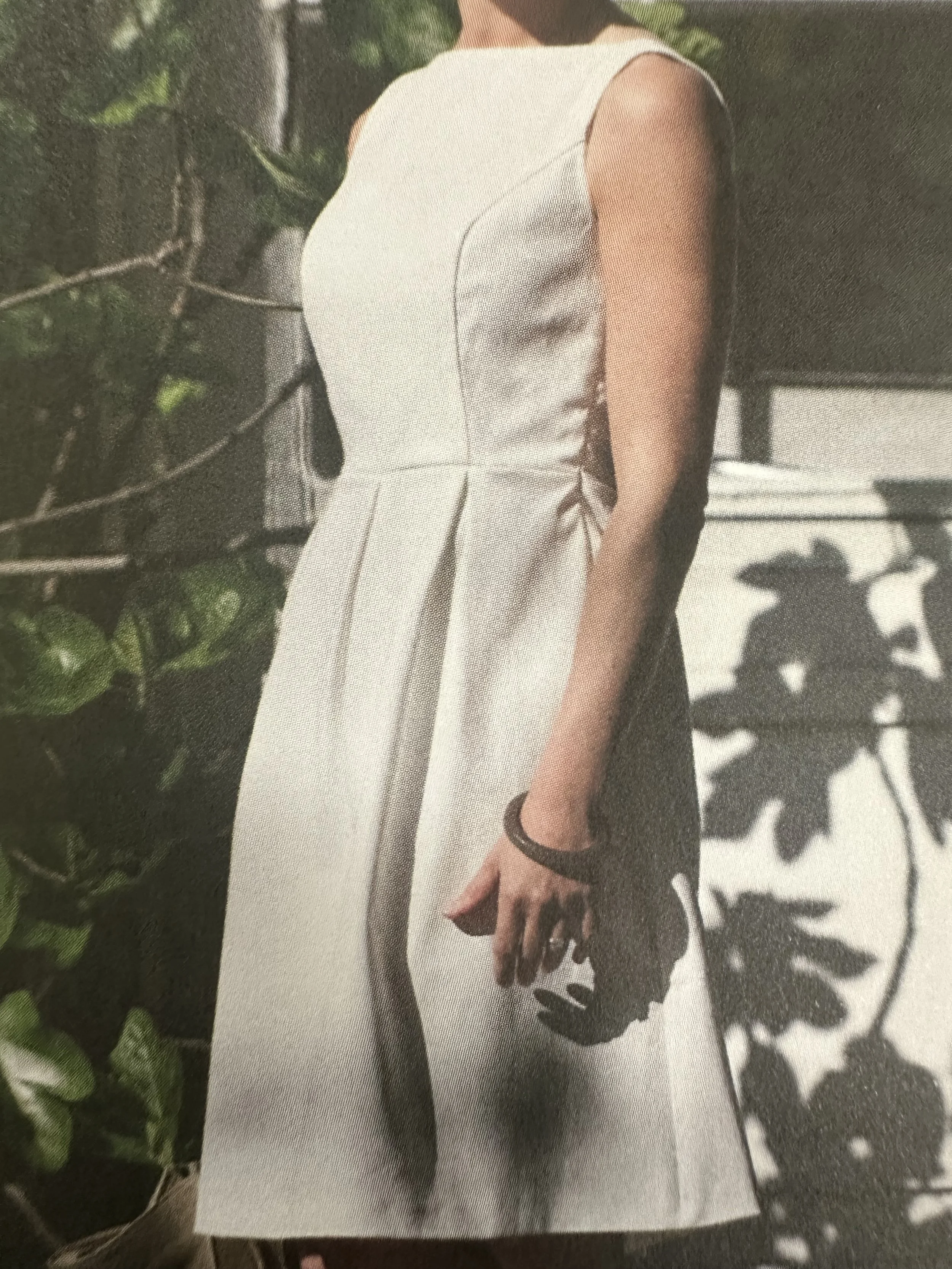 couture : robe à plis années 50