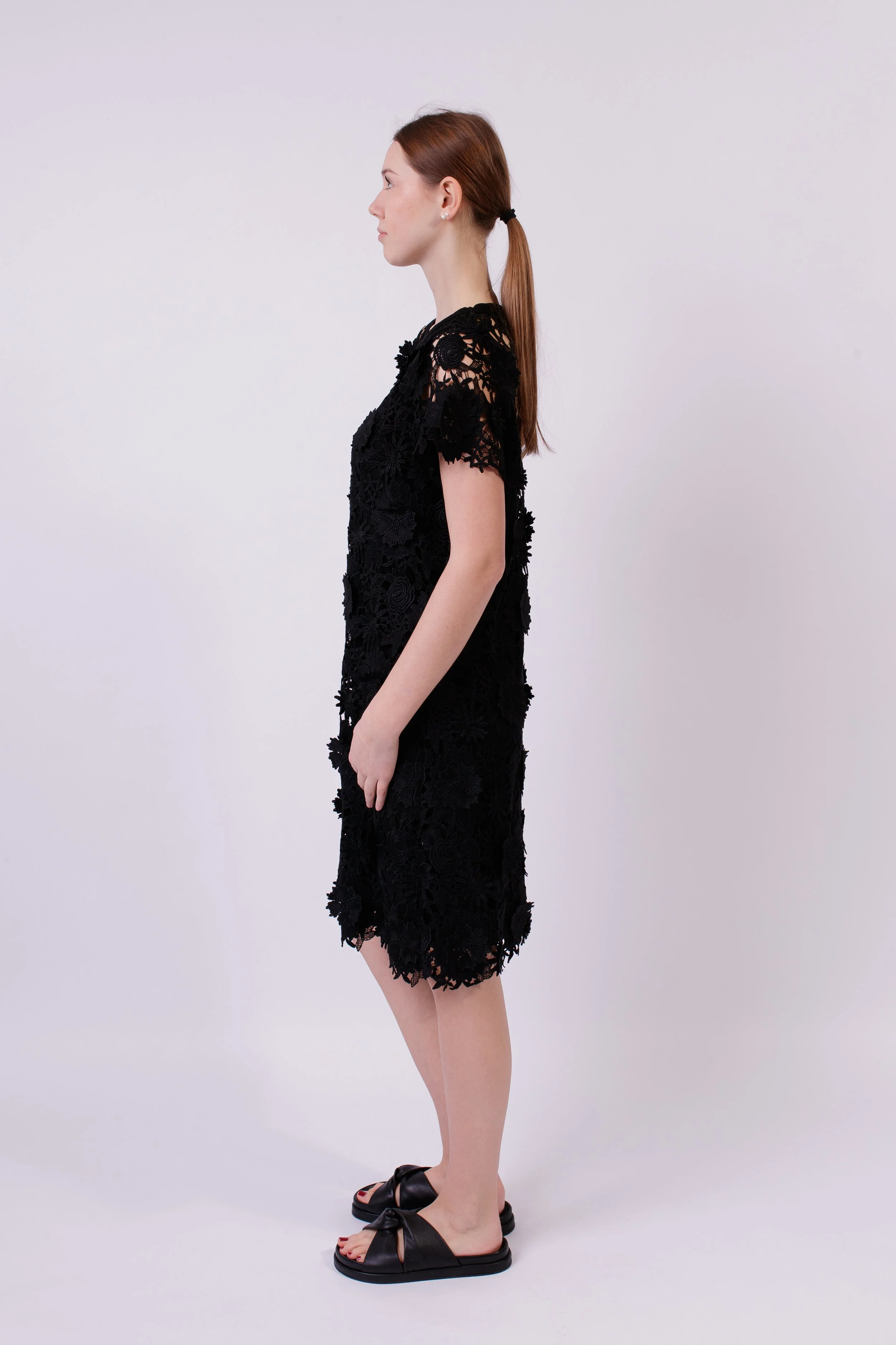 Außergewöhnliches 3-D Blütenkleid „FLOWER CROCHET“ Art. 126K07