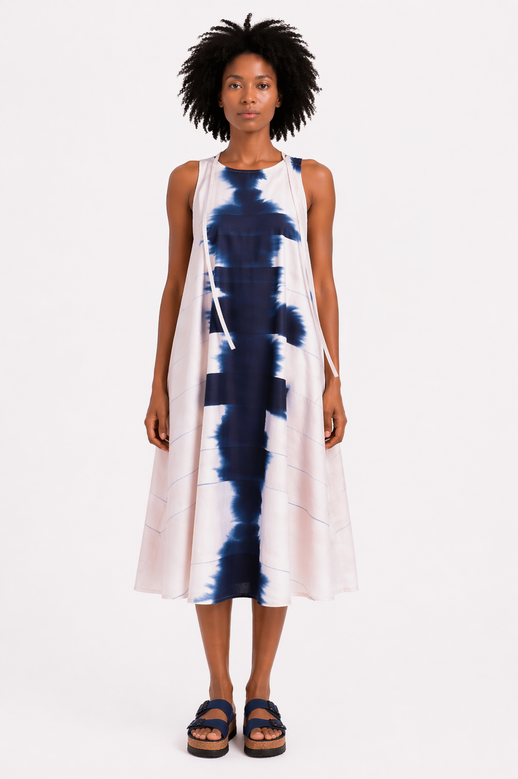 Lässiges Sommerkleid mit "INK" Print Art. 125K13