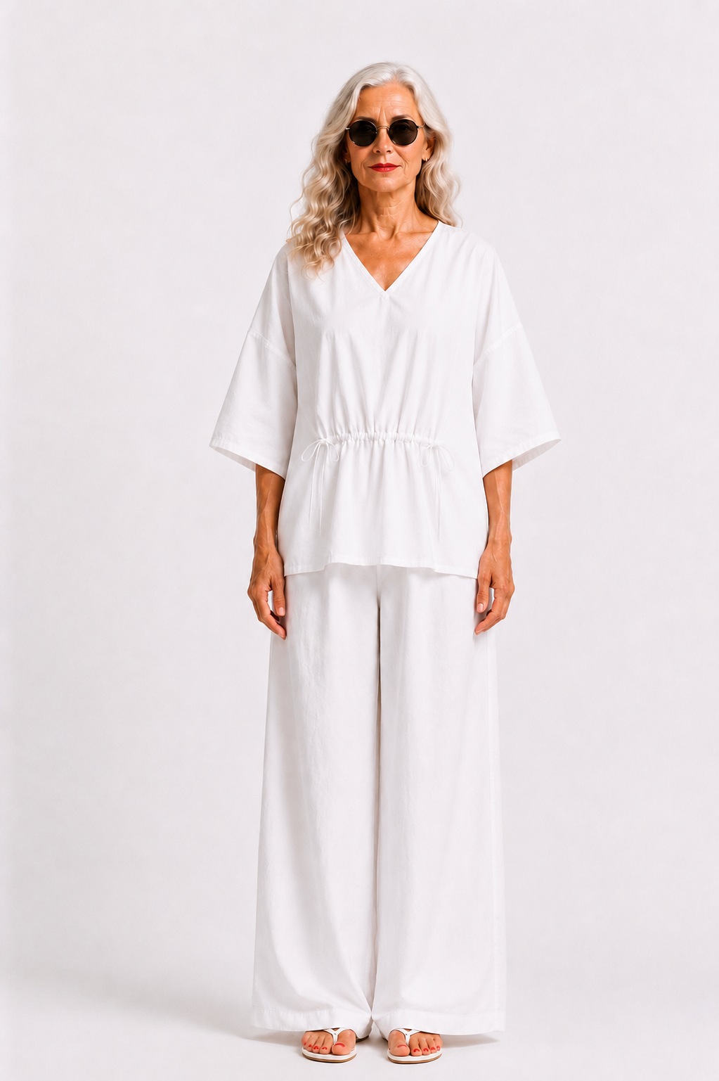 Lässige weite Bluse „LIGHT TAFETTA“  Art. 126B13