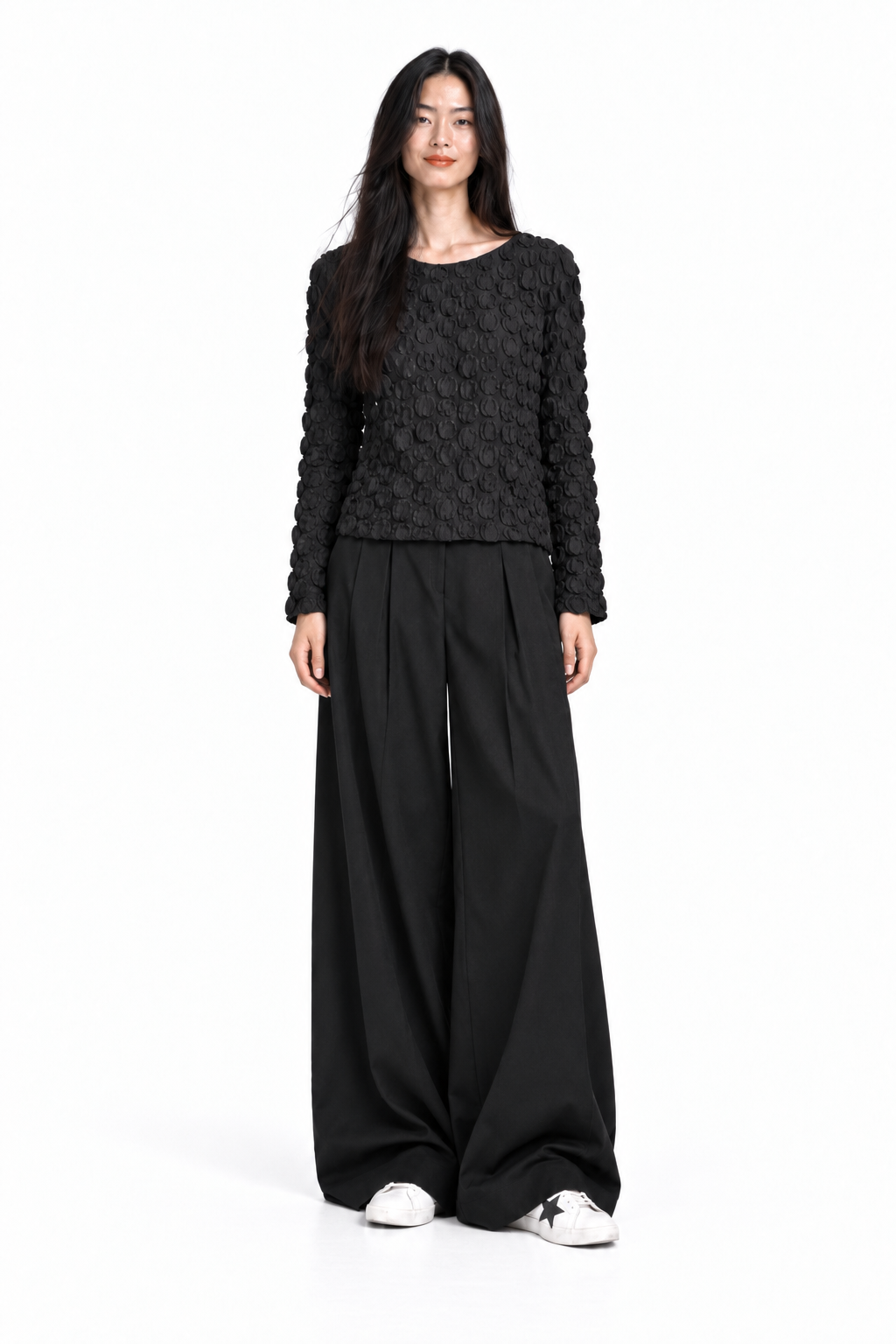 226P26 Elastic Dots Shirtpulli