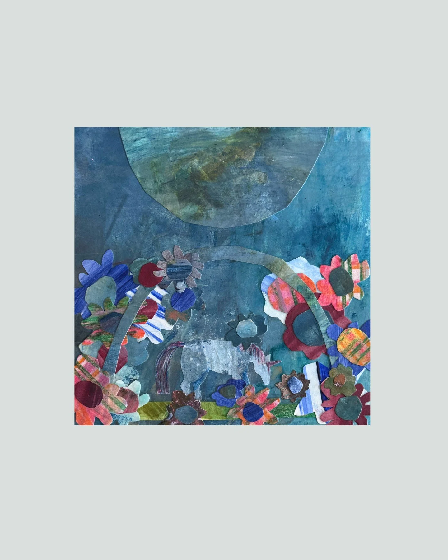 Her Home 
Mixed media collage on board
255 x 255mm 

Heaven + Home Exhibition
@apollo_bay_arts_inc_gallery 
3&ndash;8 April, 10am&ndash;4pm daily