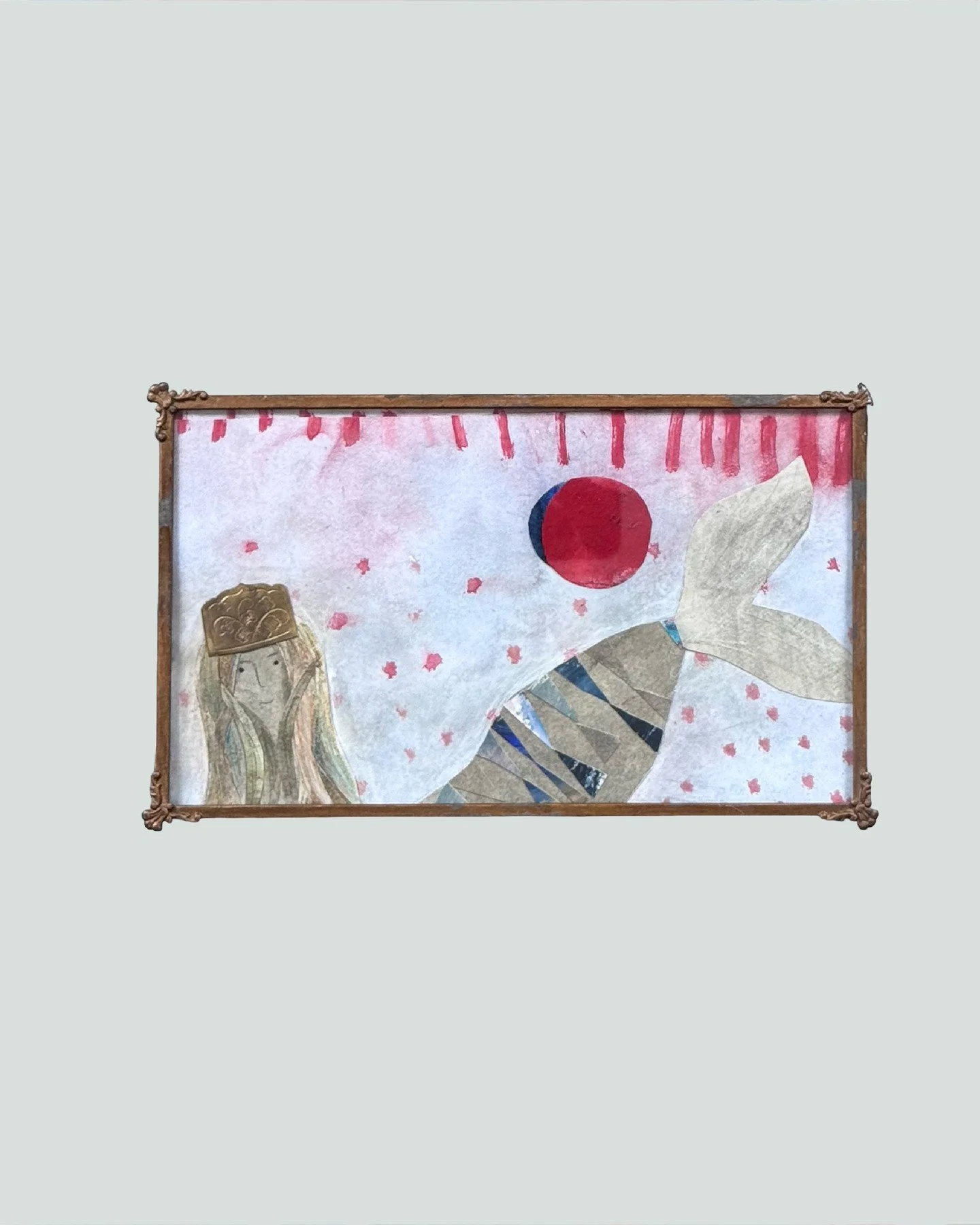 Coral Eclipse

Mixed media collage 
In Antique Metal Frame
160 x 170mm

Heaven + Home Exhibition
@apollo_bay_arts_inc_gallery  
3&ndash;8 April, 10am&ndash;4pm daily