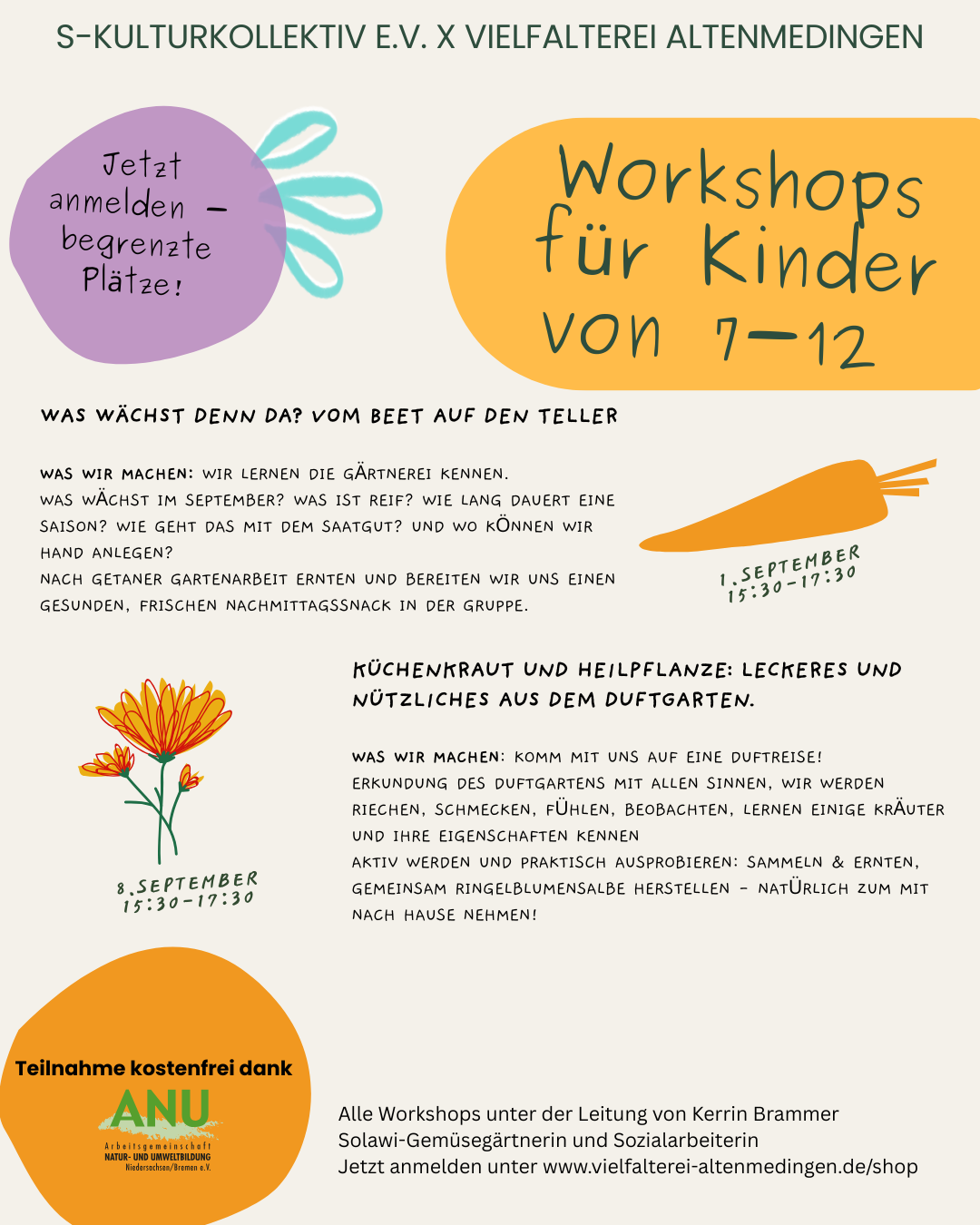 Umsonst &amp; Draußen für Kinder: Was wächst denn da? Vom Beet auf den Teller