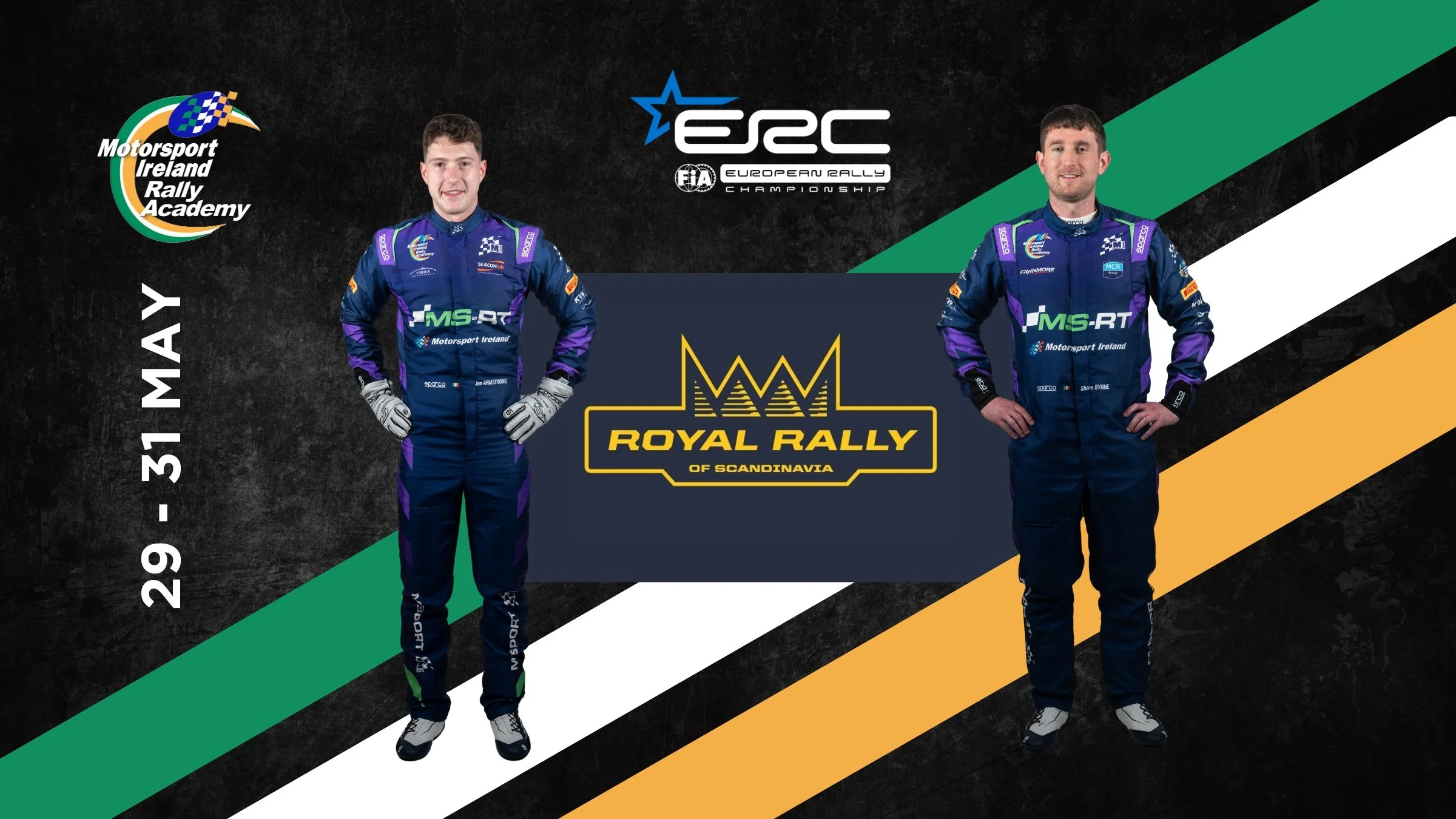 Armstrong and Byrne take on latest ERC round in Sweden