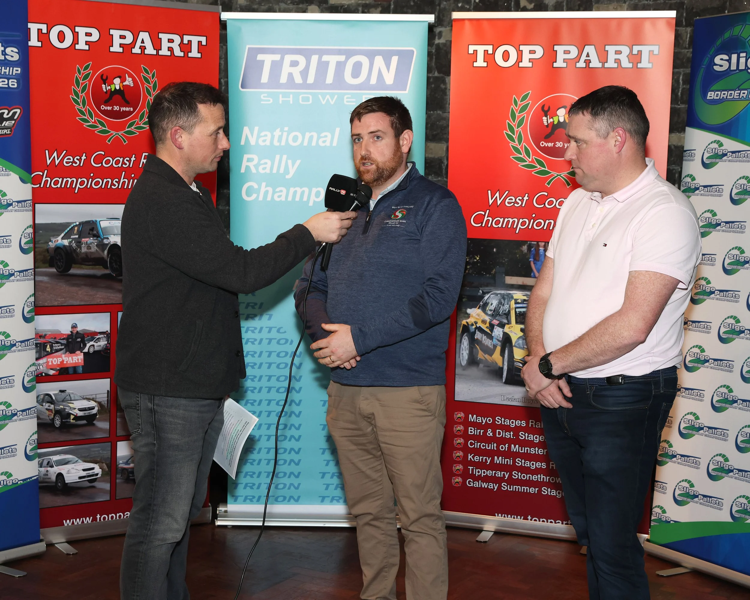 Killian Duffy speaks with Brendan Fergus Mayo Sports Partnership.JPG