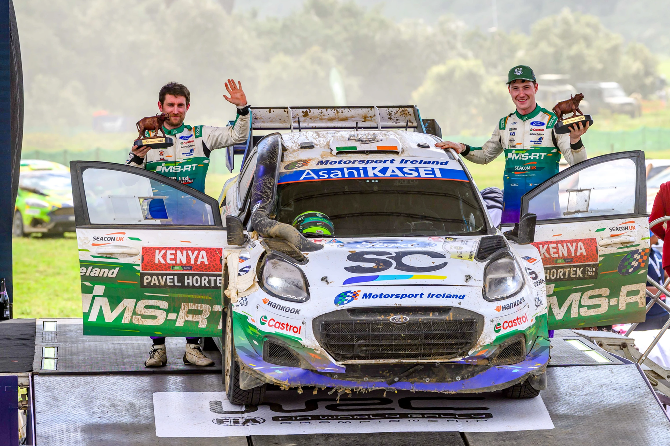 Armstrong and Byrne complete gruelling Safari Rally Kenya debut