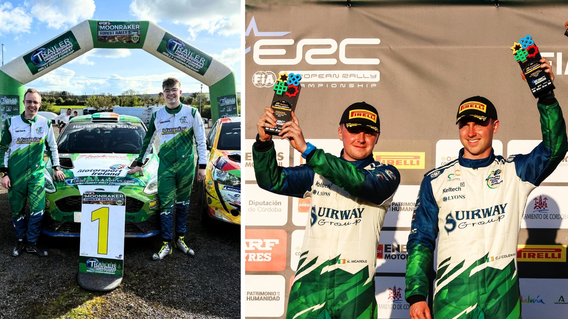 Coleman and Harris claim ERC and Moonraker victories