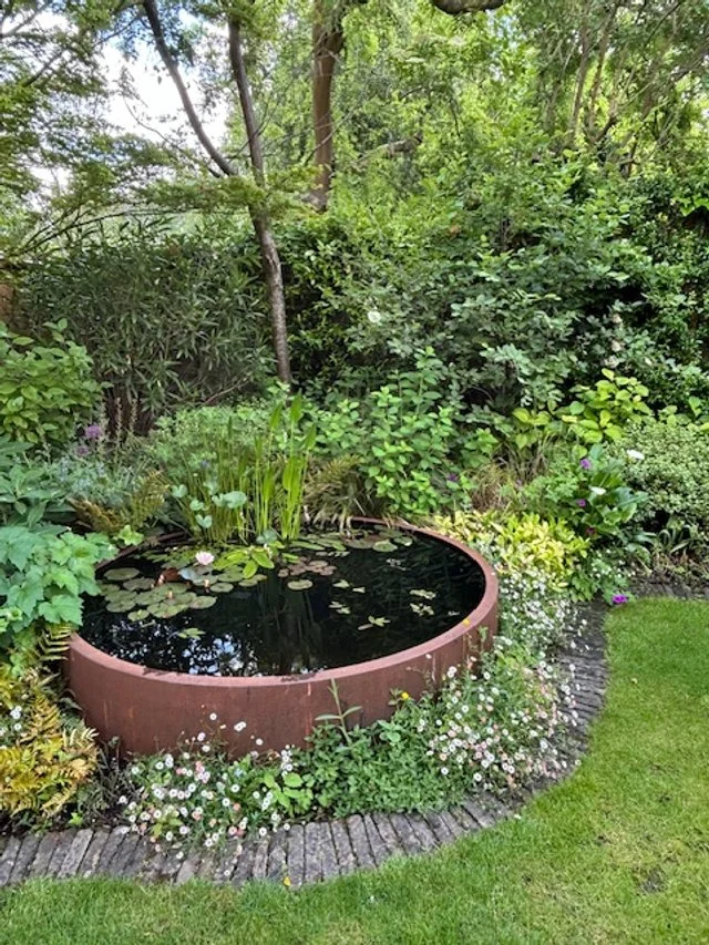 wildlife pond garden design london