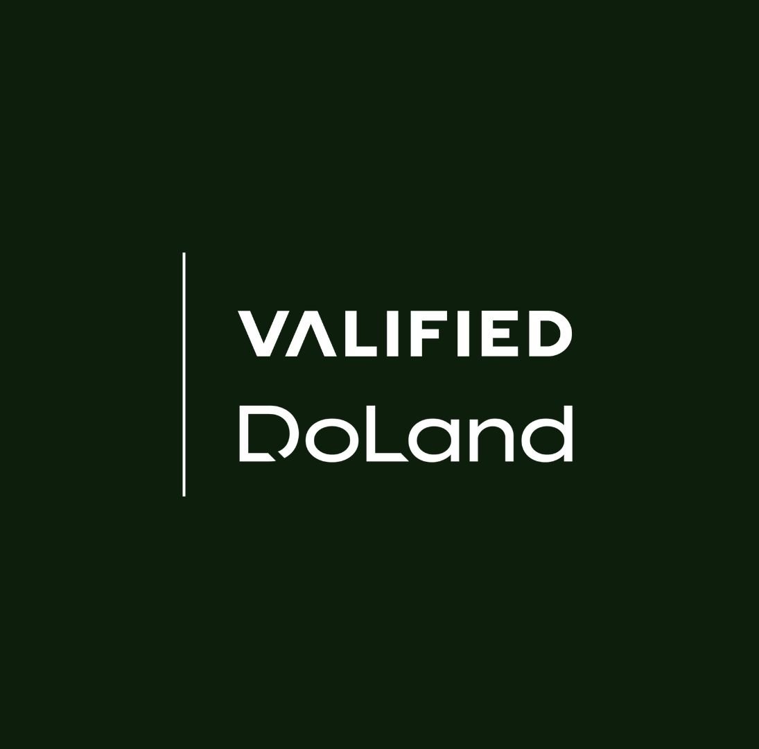 Logo with text "VALIFIED DoLand" on a dark green background.