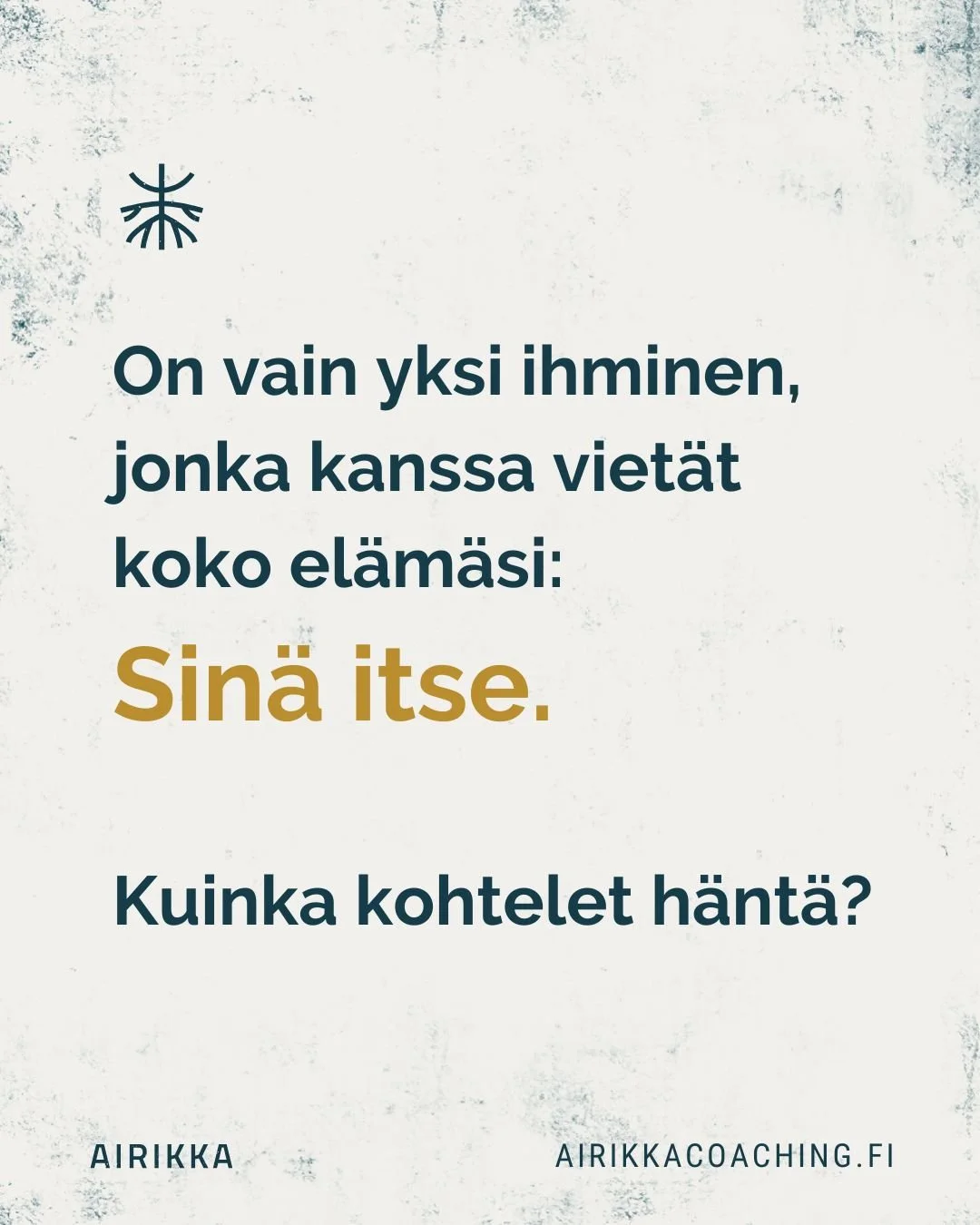 Itkin el&auml;m&auml;ni ensimm&auml;isess&auml; hiljaisuuden p&auml;iv&auml;ss&auml; aika tarkalleen kuusi vuotta sitten. Itkin itsemy&ouml;t&auml;tuntoharjoituksen aikana ja pyysin anteeksi kaikkea sit&auml; julmuutta, mill&auml; olin itse&auml;ni e
