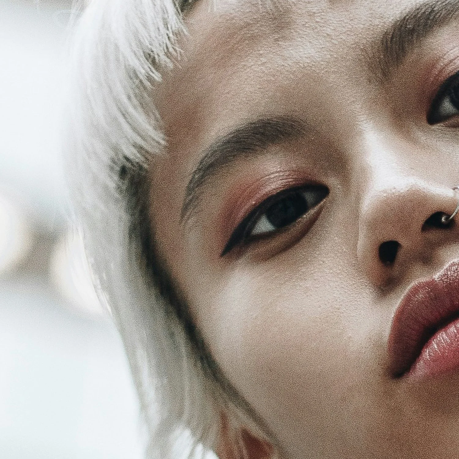 One of our talent looking at the camera