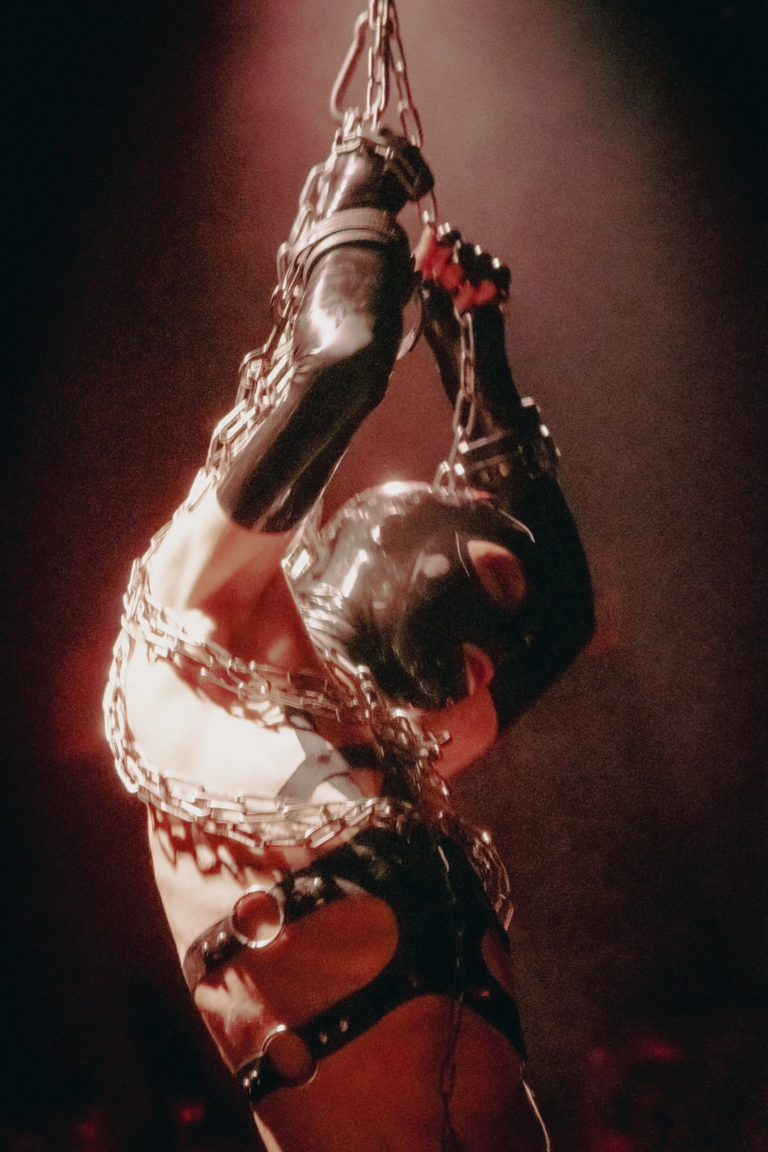 Latex Woman in Suspension