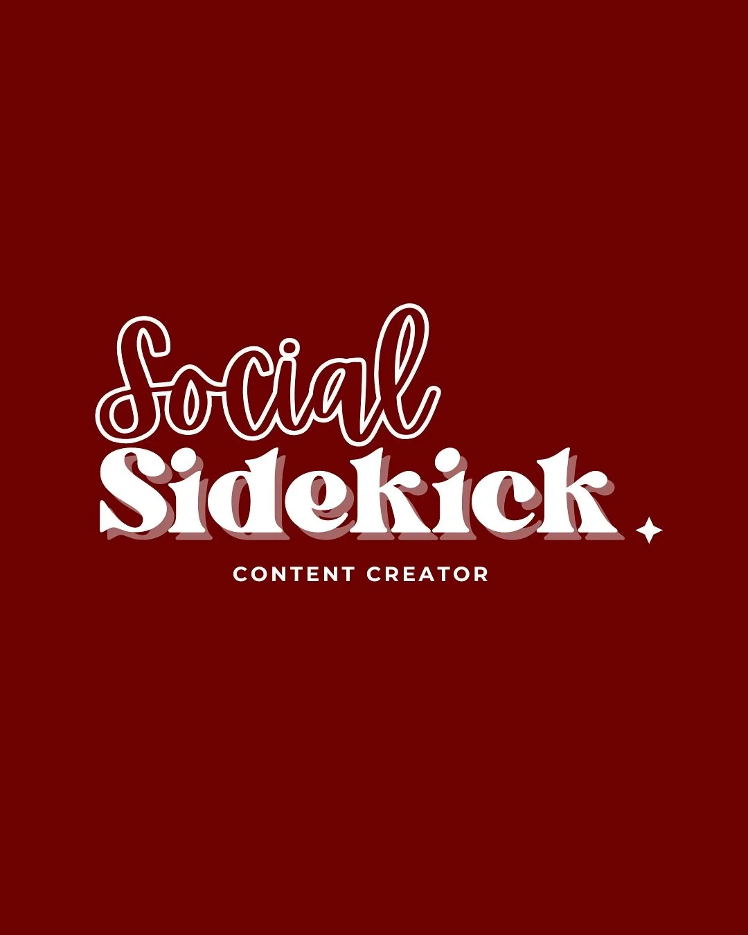 Introducing… 
✨Social Sidekick✨
From pink to wine red. From a one-woman show to a growing team. From casual vibes to elevated storytelling.
This rebrand isn’t a full makeover — it’s a fine-tune. A refresh that keeps the hea