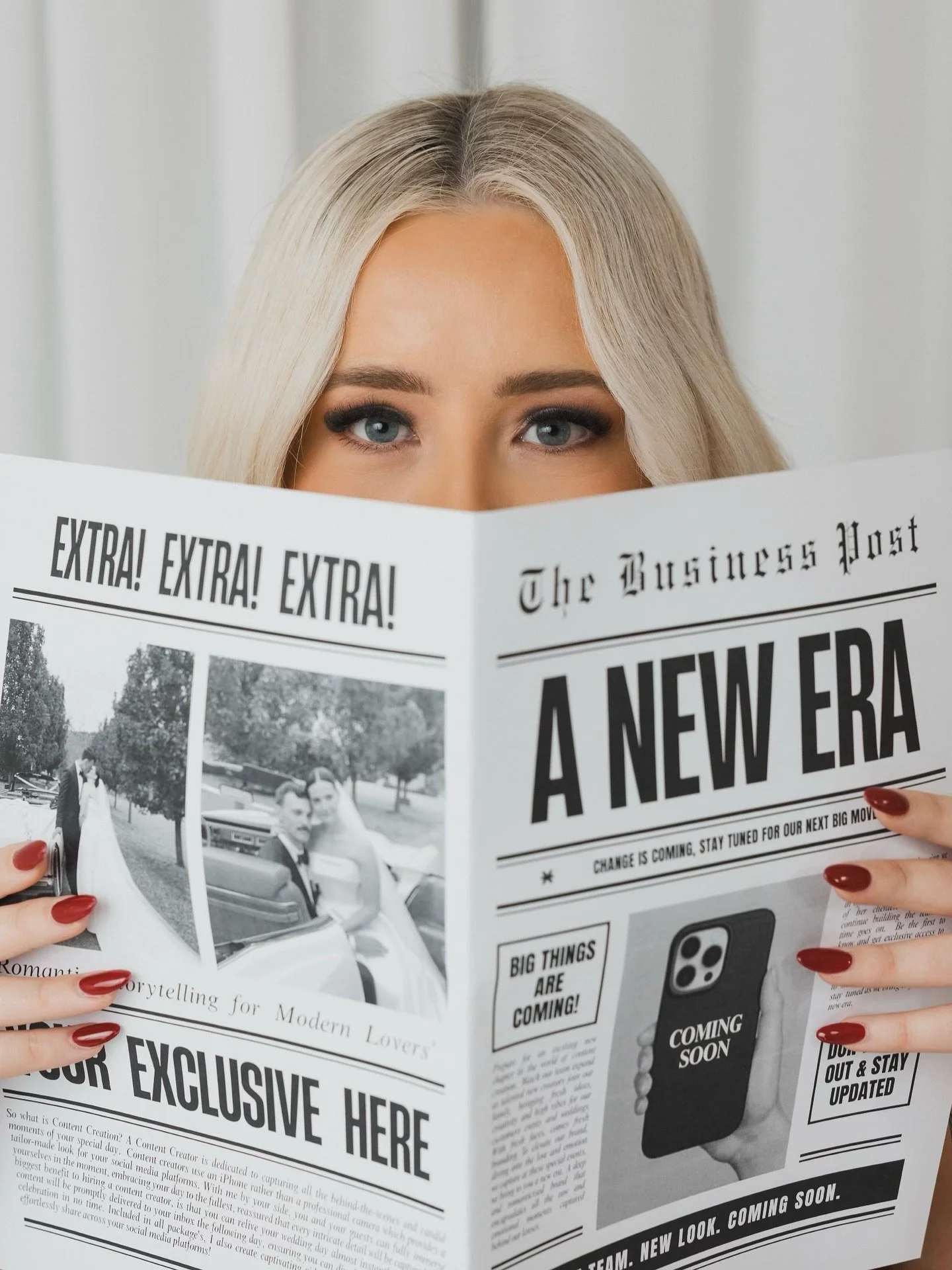 You see it?
Bold eyes. Wine-dipped nails. Headlines worth waiting for. 👀🍷 
#announcingsoon #contentcreator #anewera