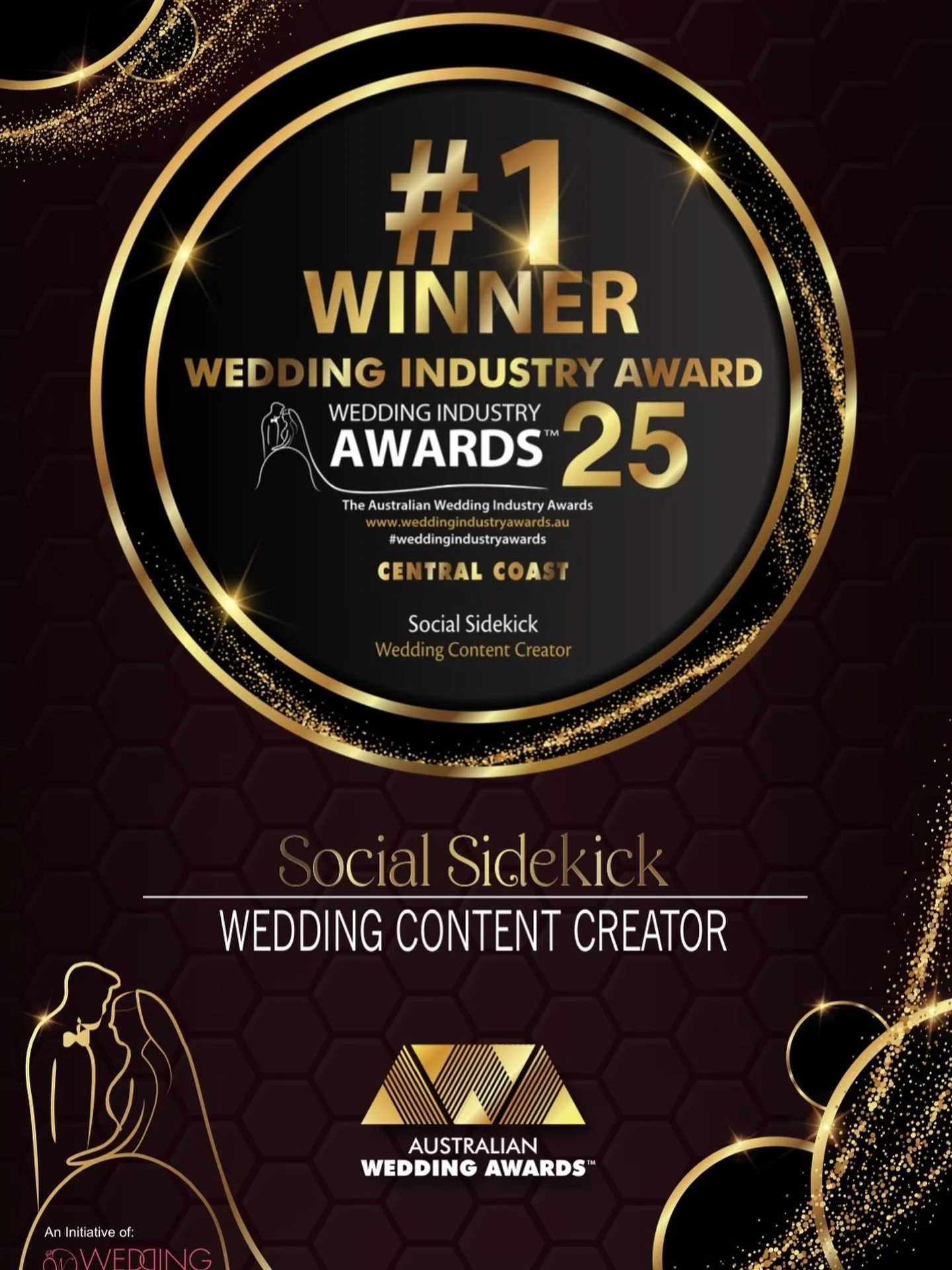 Beyond excited to share that tonight I took out #1 Wedding Content Creator for the Central Coast at the Wedding Industry Awards! 🥂🏆
Next stop, the Australian Wedding Awards, where I’ll be up against incredible content creators from all acros